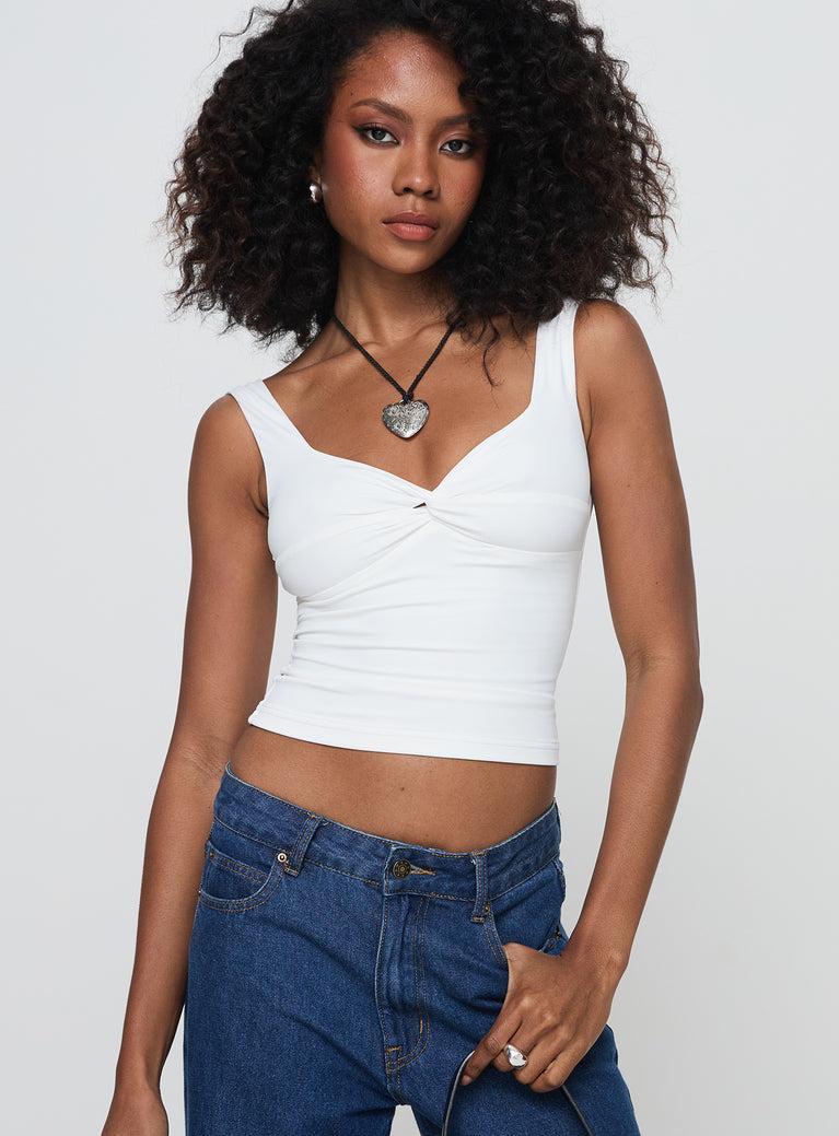 Una Top White Product Image