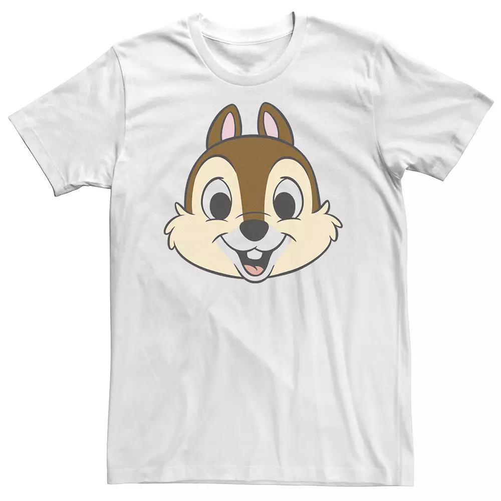 Big & Tall Disney Chip And Dale Chip With Transparent Cheeks Tee, Men's, Size: 3XL, White Product Image