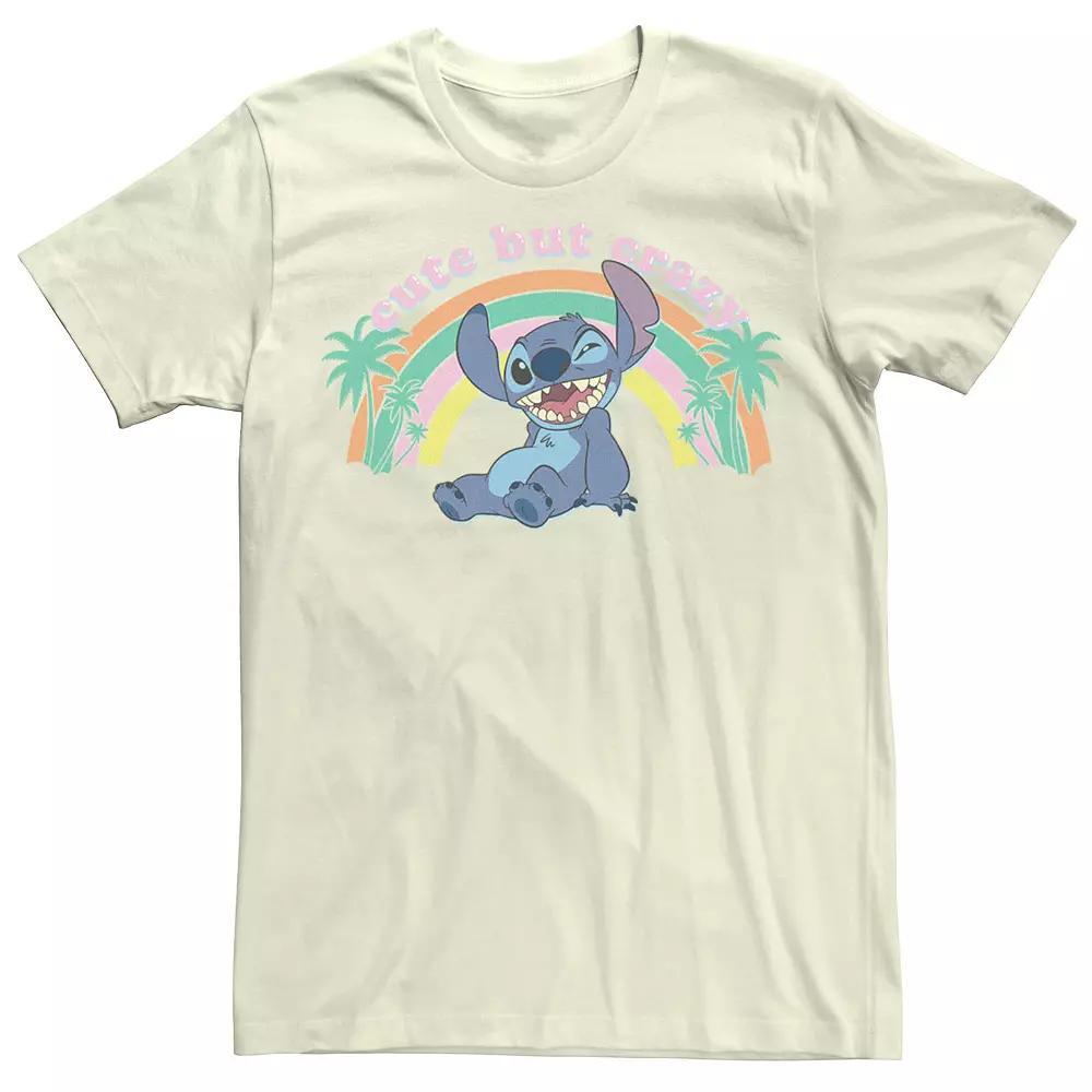 Disney's Lilo & Stitch Men's Cute But Crazy Stitch Tee, Size: XL, White Product Image