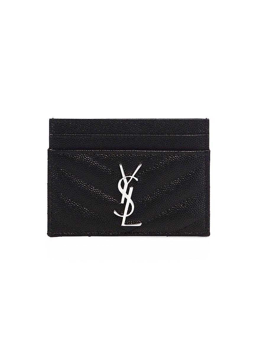 Womens Cassandre Matelasse Card Case in Grain De Poudre Embossed Leather Product Image
