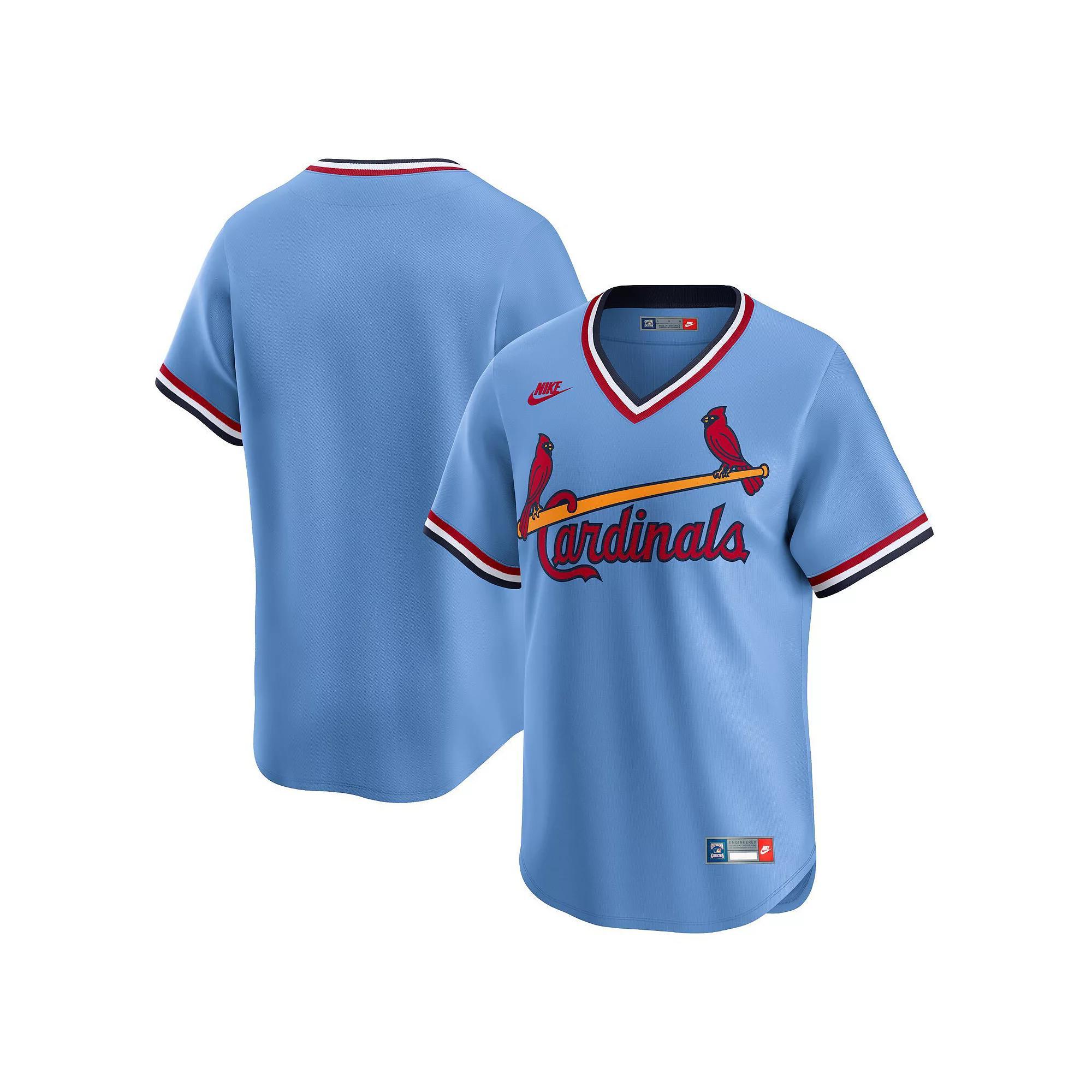 Men's Nike Light Blue St. Louis Cardinals Cooperstown Collection Limited Jersey, Size: Large Product Image