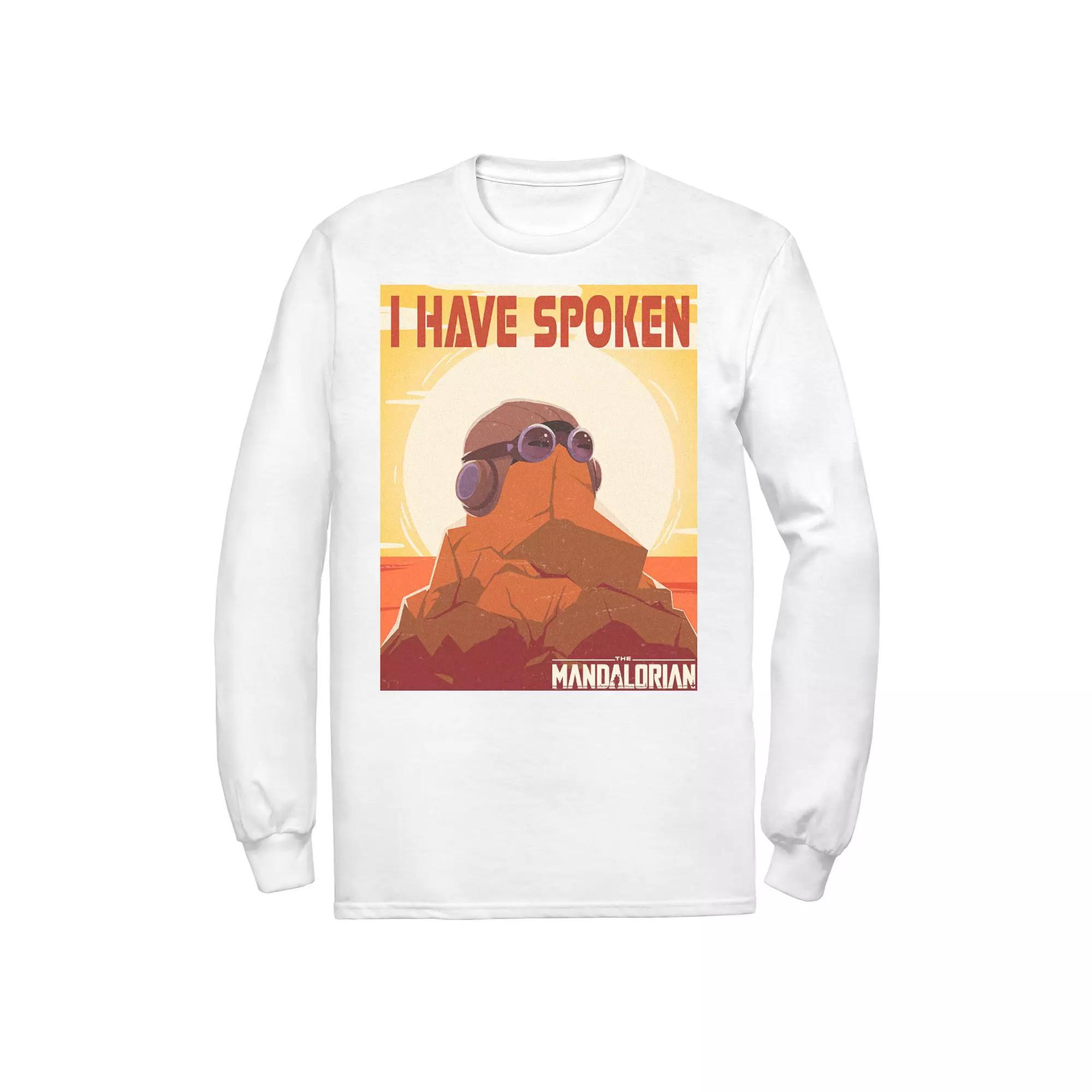 Men's Star Wars The Mandalorian I Have Spoken Poster Tee, Size: XXL, White Product Image