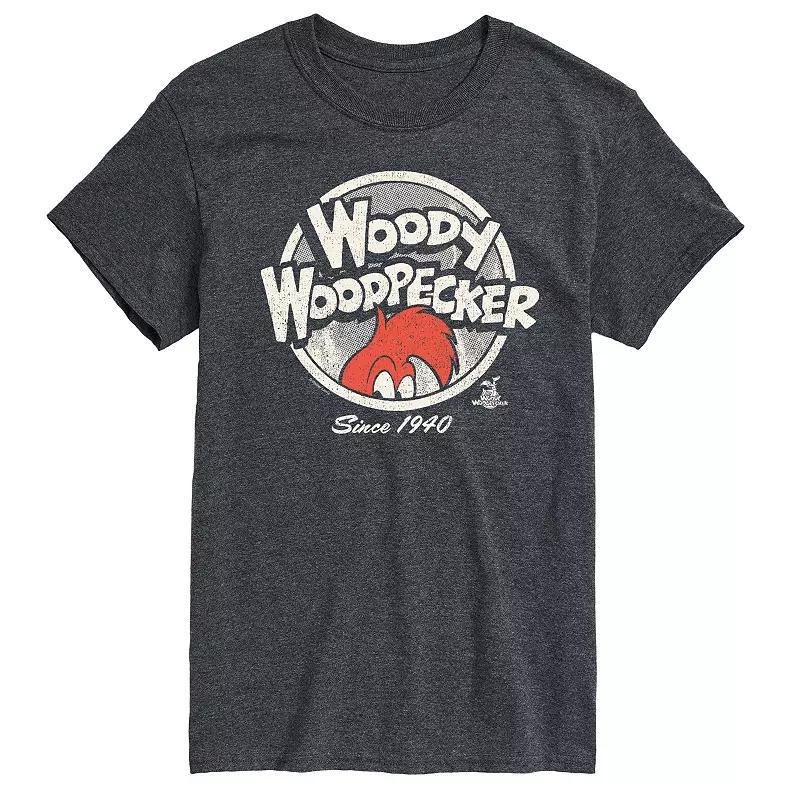 Mens Woody Woodpecker Vintage Logo Graphic Tee Product Image