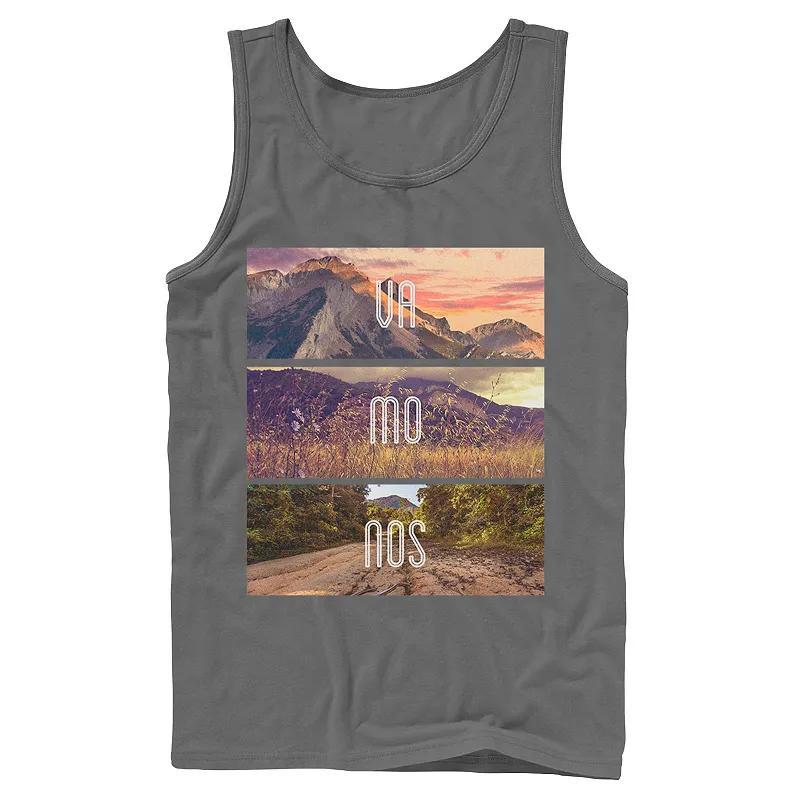 Men's Gonzales Vamonos Lanscape Portrait Stack Tank Top, Size: XL, Grey Product Image