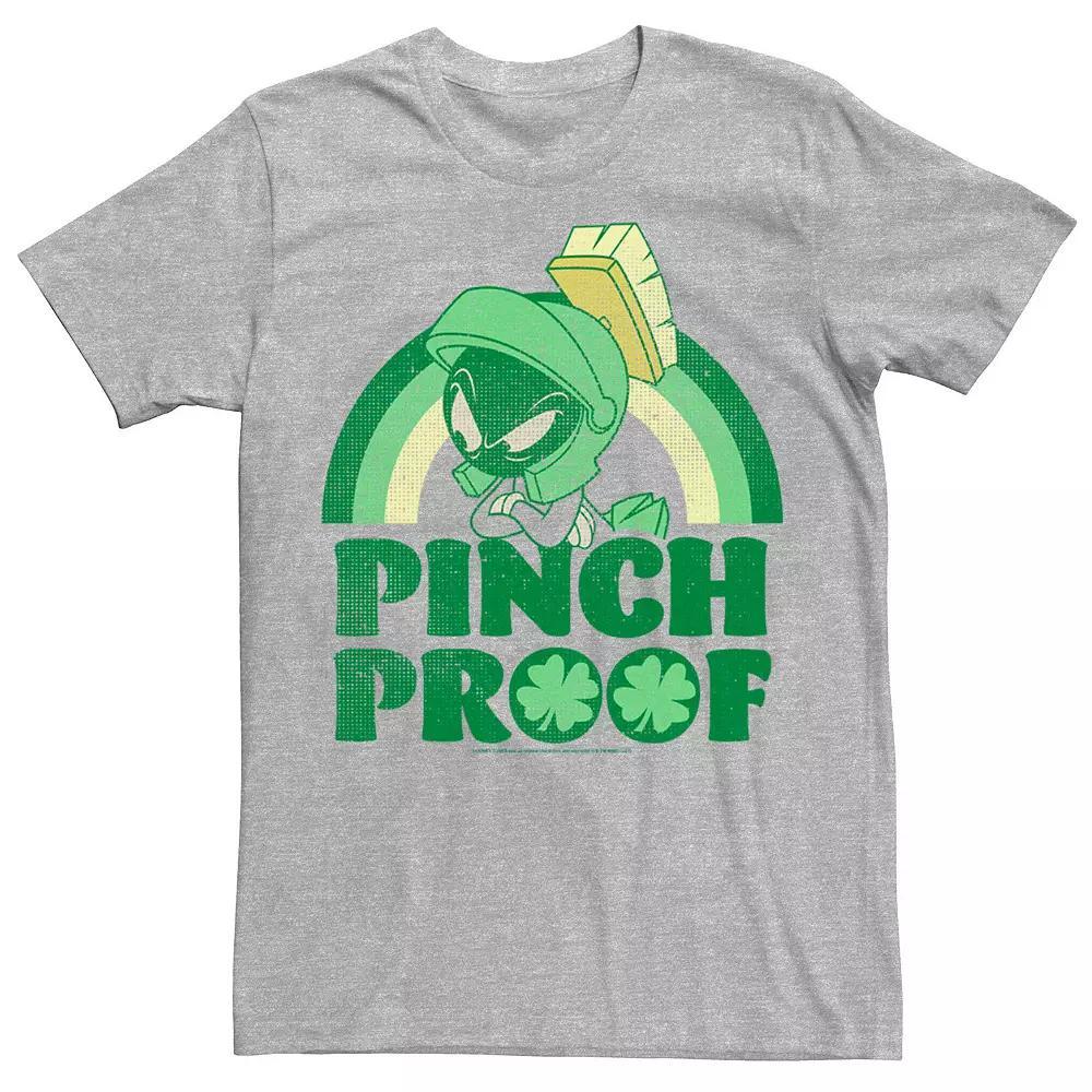 Men's Looney Tunes Pinch Proof Marvin The Martian Tee, Size: XXL, Athletic Grey Product Image