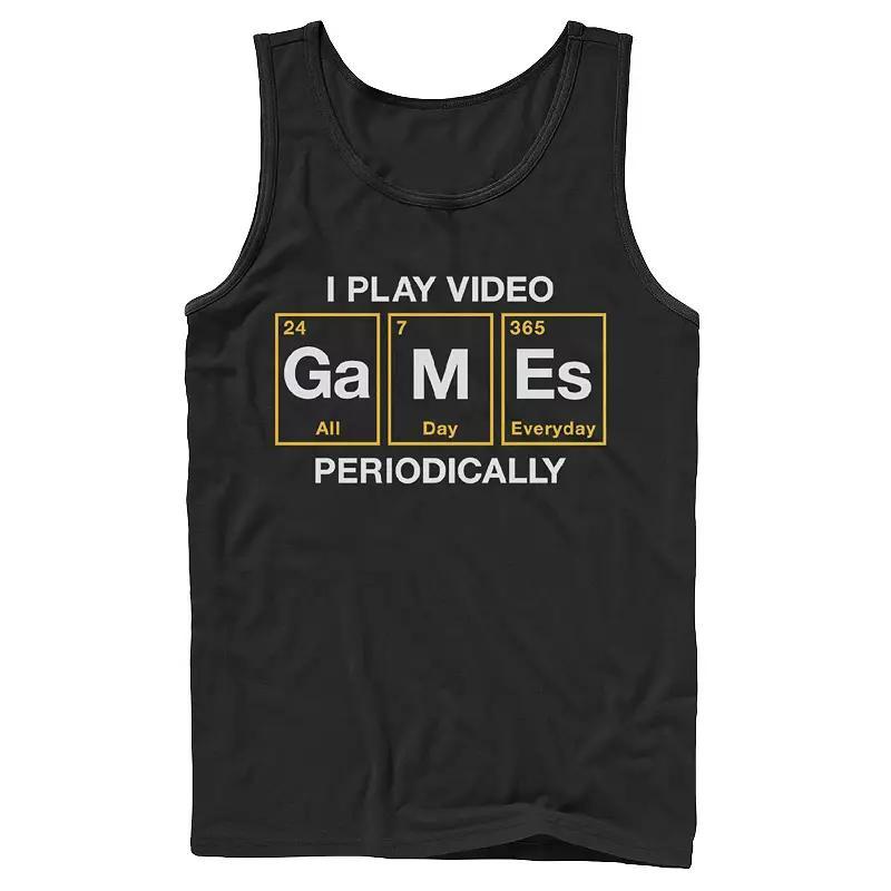 Men's Periodic Gamer Tank Top, Size: Large, Black Product Image