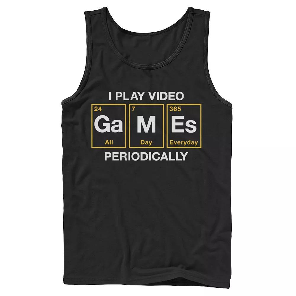 Men's Periodic Gamer Tank Top, Size: Large, Black Product Image