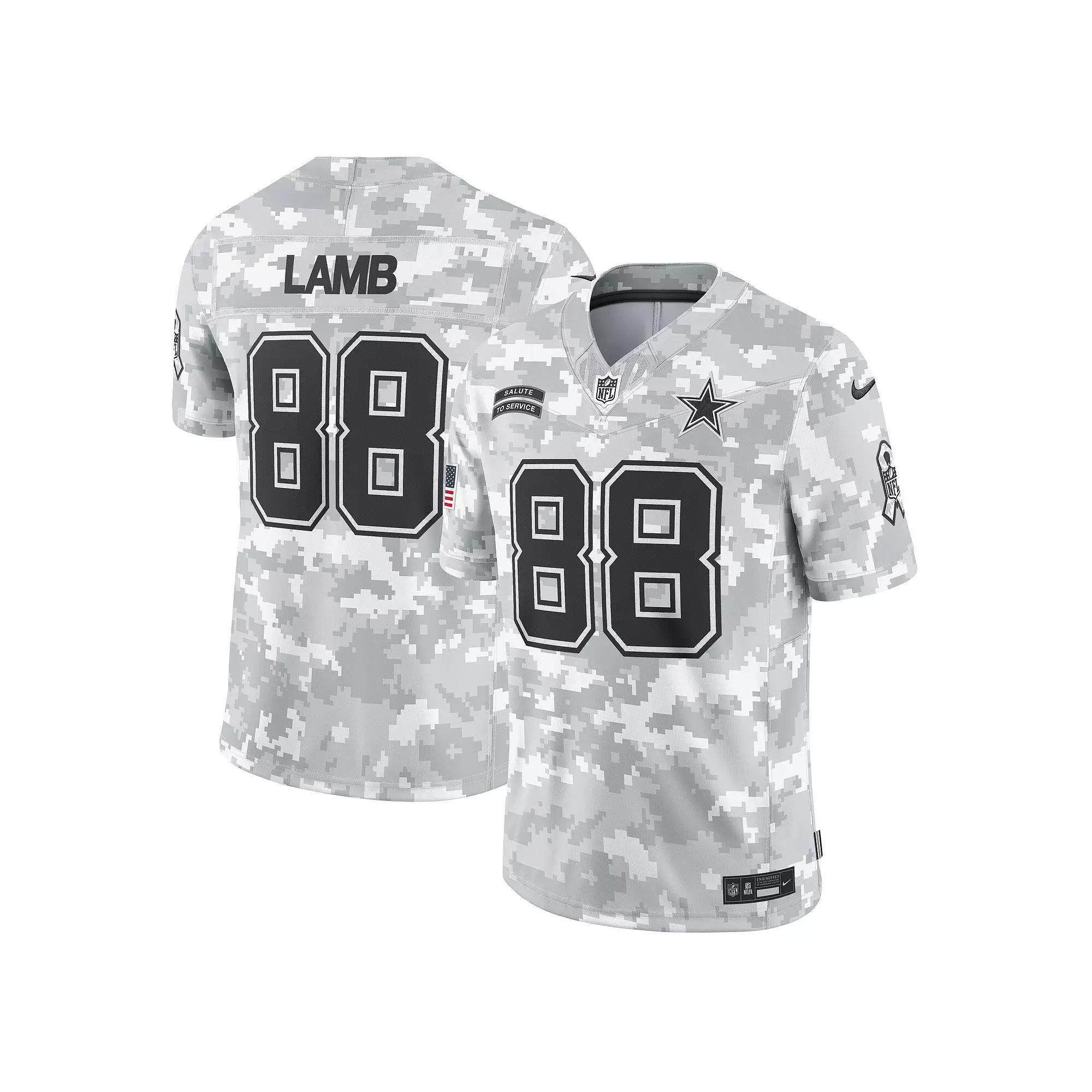 Men's Nike CeeDee Lamb Arctic Camo Dallas Cowboys 2024 Salute to Service Limited Jersey, Size: 2XL, Team Product Image