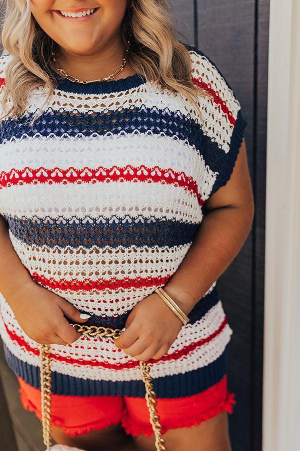 Lake Days Knit Stripe Top Curves Product Image