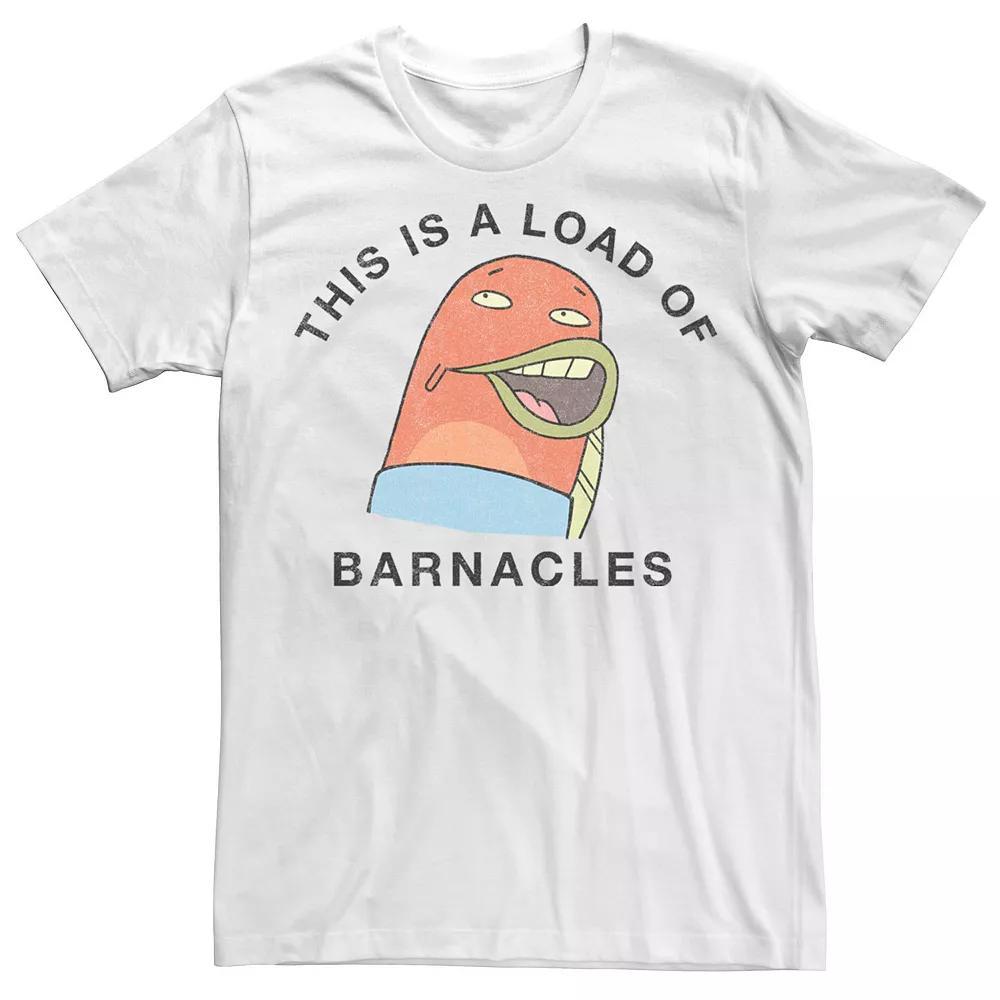Men's SpongeBob SquarePants A Load Of Barnacles Tee, Size: Medium, White Product Image