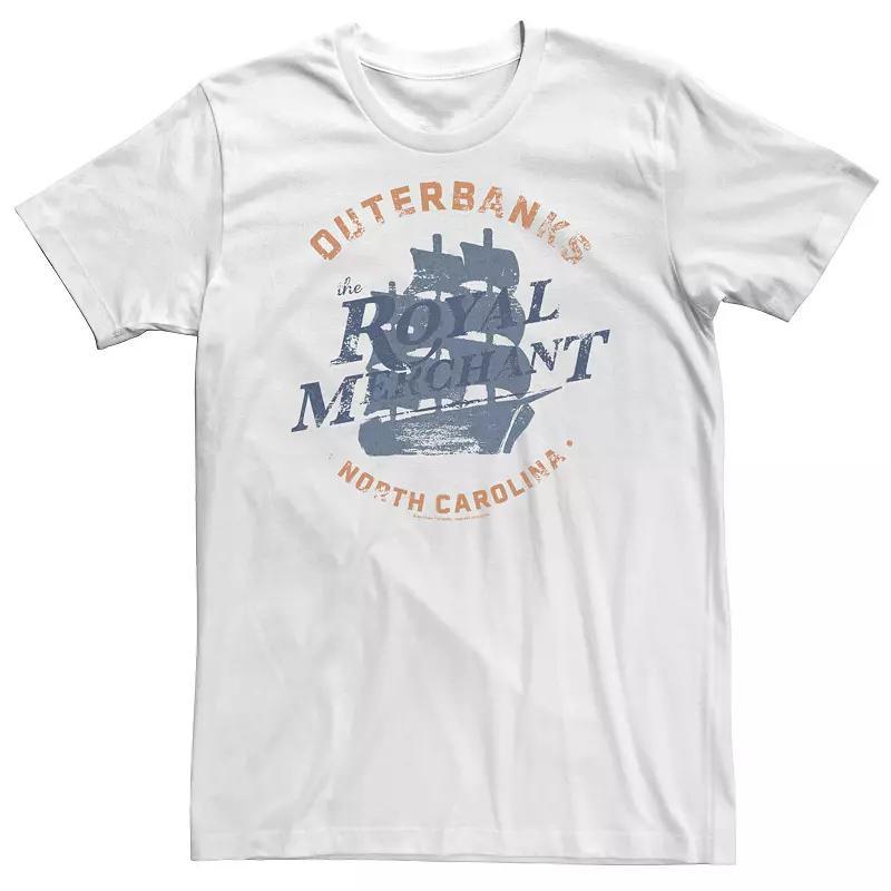 Big & Tall Outer Banks The Royal Merchant Logo Tee, Men's, Size: 4XL Tall, White Product Image