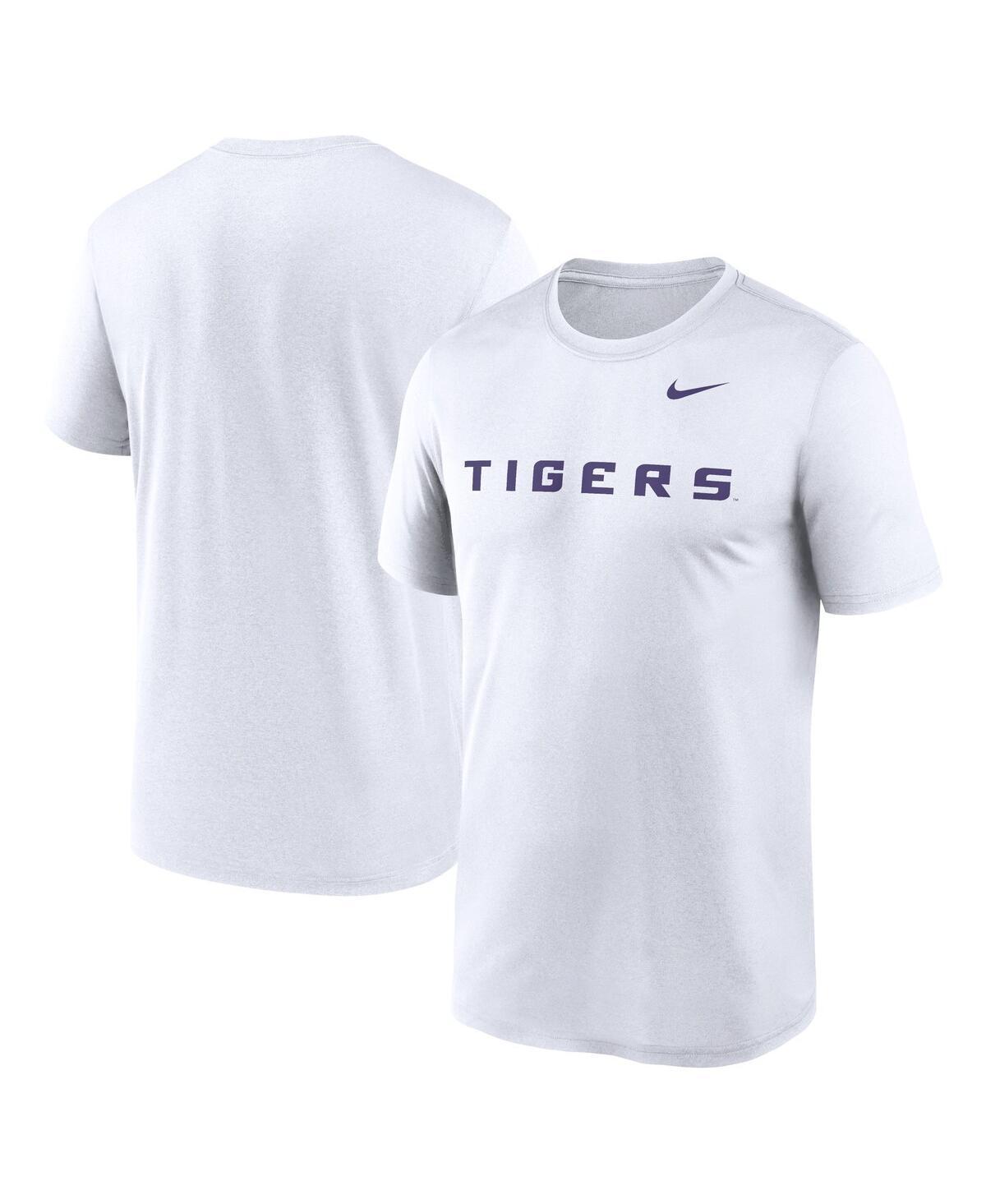 Men's Nike White LSU Tigers Primetime Legend Wordmark T-Shirt, Size: 2XL Product Image