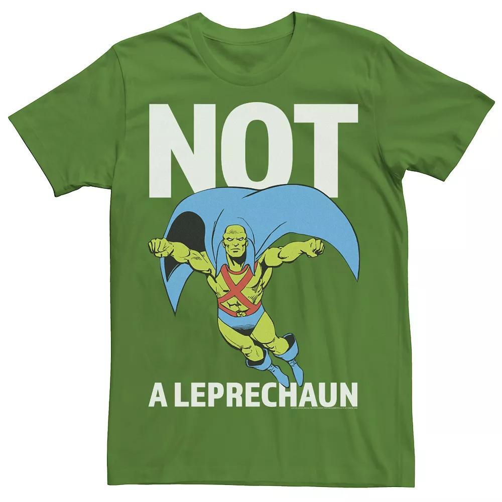 Men's DC Comics St. Patrick's Day Martian Manhunter "Not A Leprechaun" Tee, Size: Large, Kelly Product Image