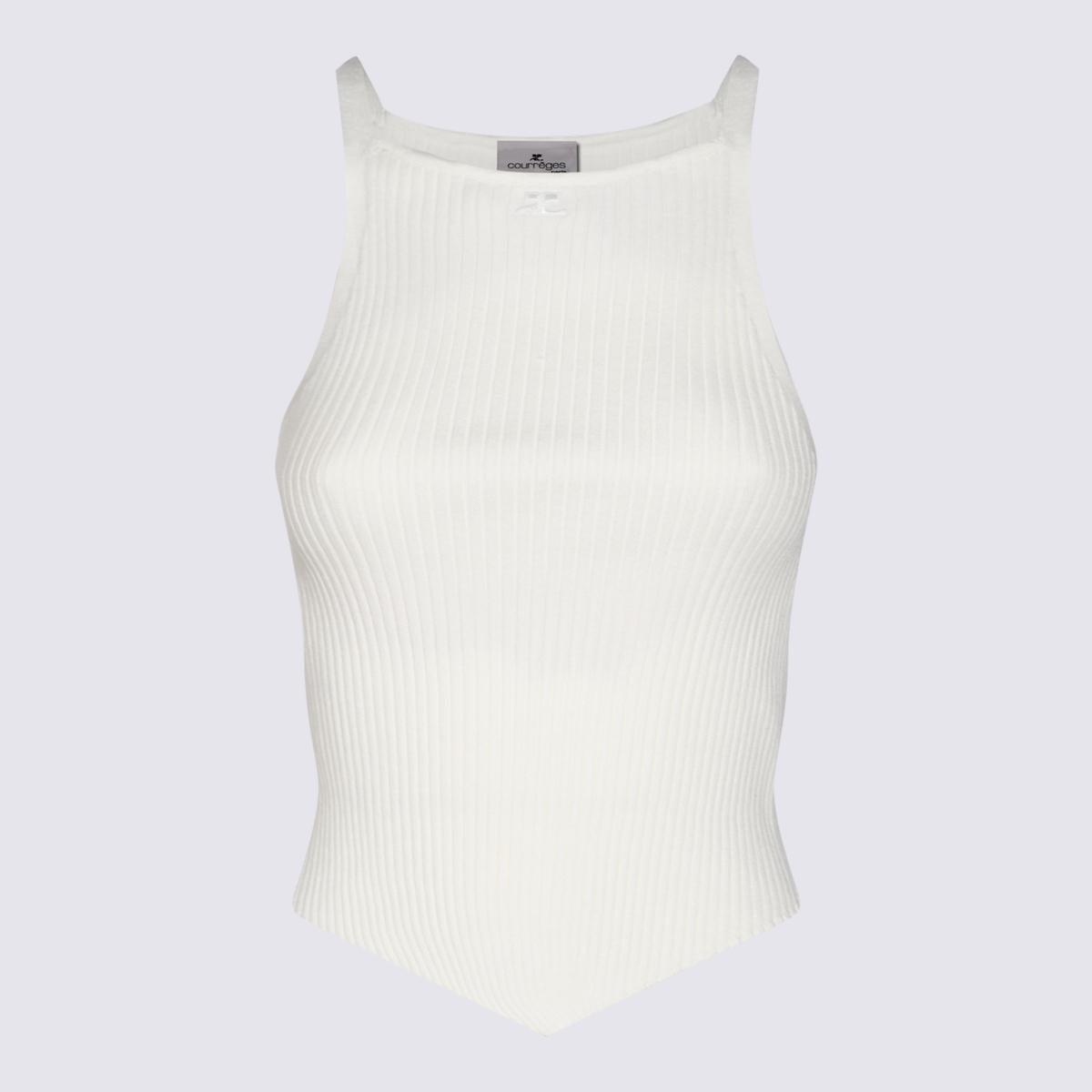 COURRÈGES Signature Top - Cotton - White Product Image