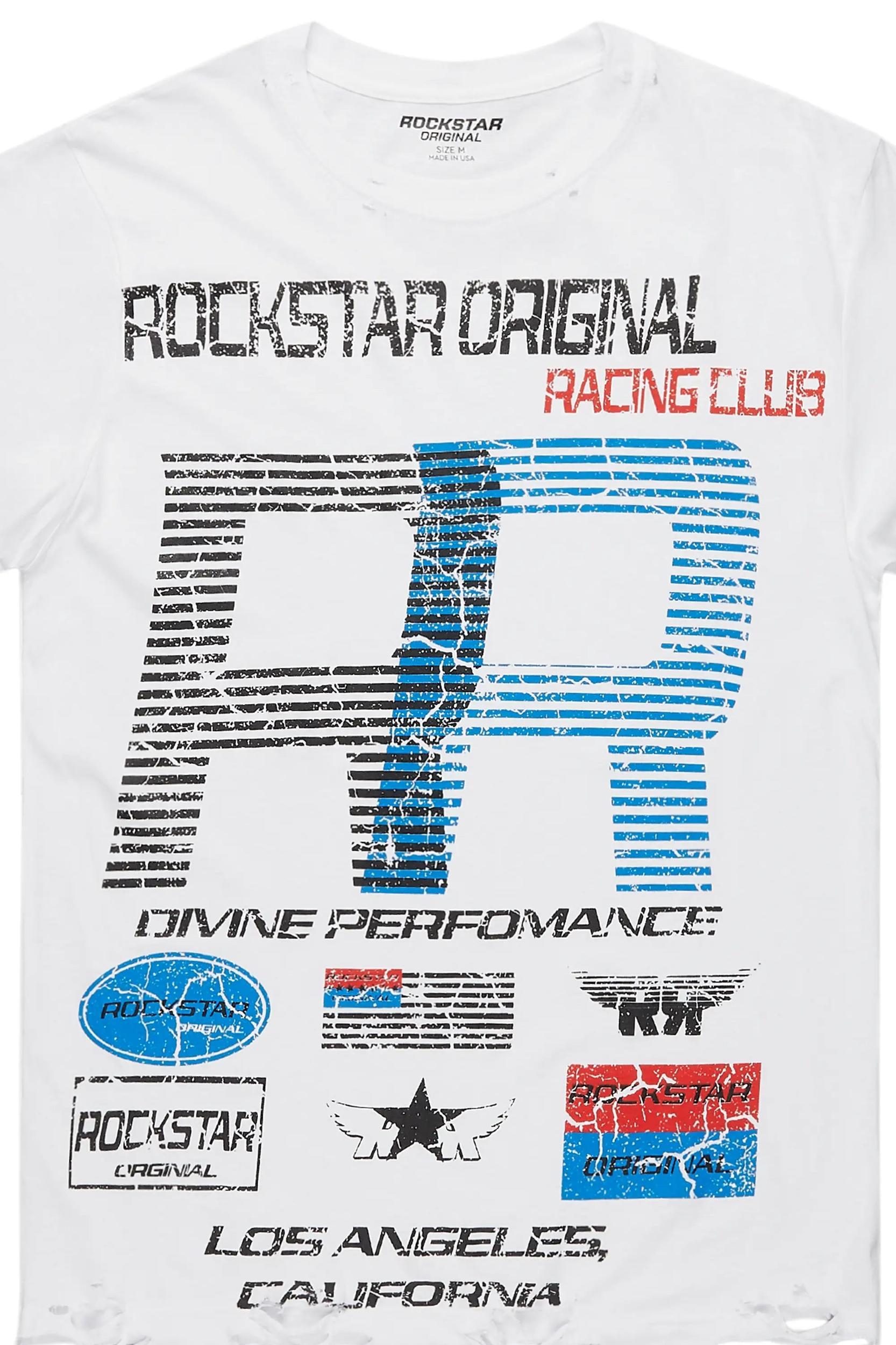 RSO Racing Club White Graphic T-Shirt Male Product Image