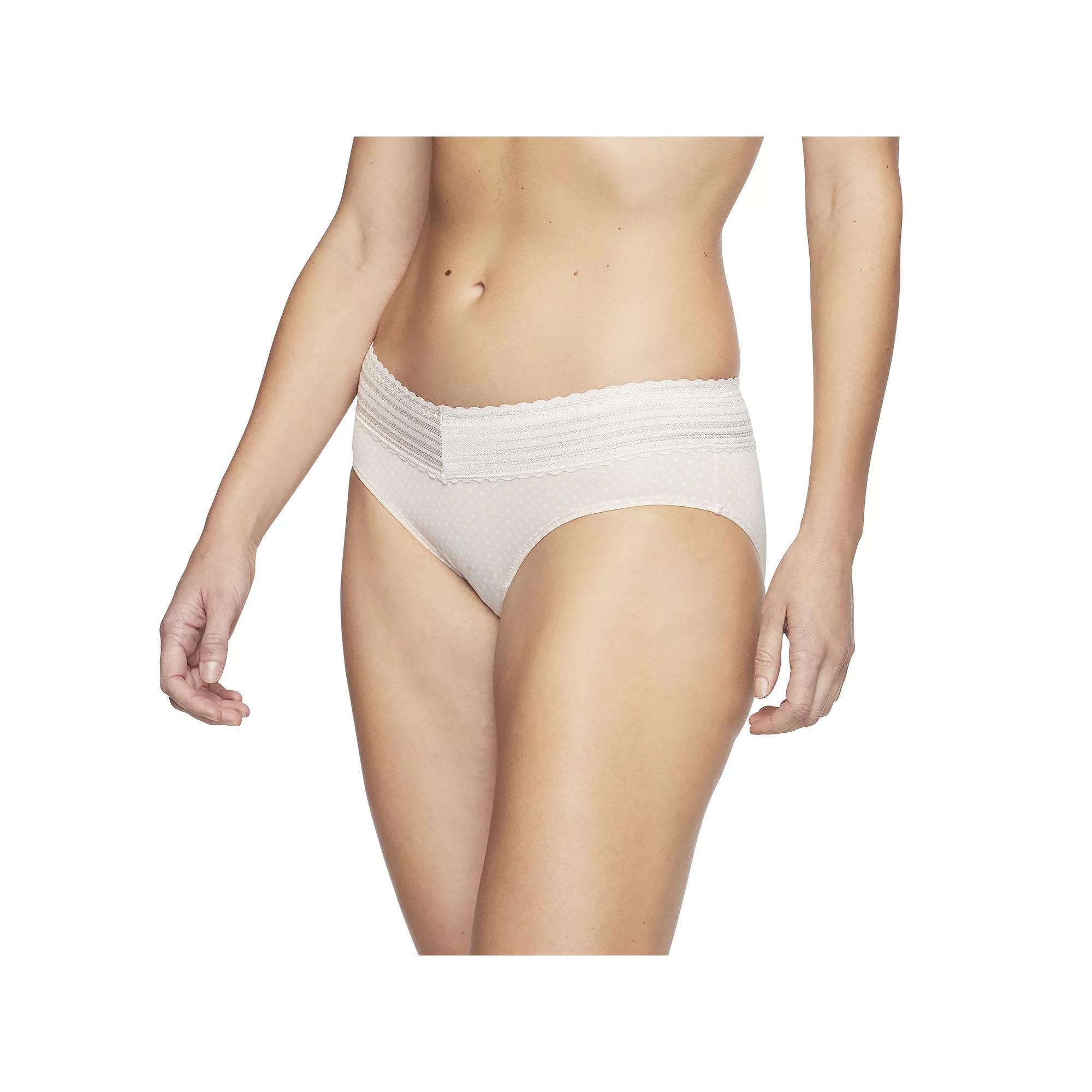 Warners No Pinching, No Problems Dig-Free Comfort Waist with Lace Microfiber Hipster 5609J, Womens Product Image
