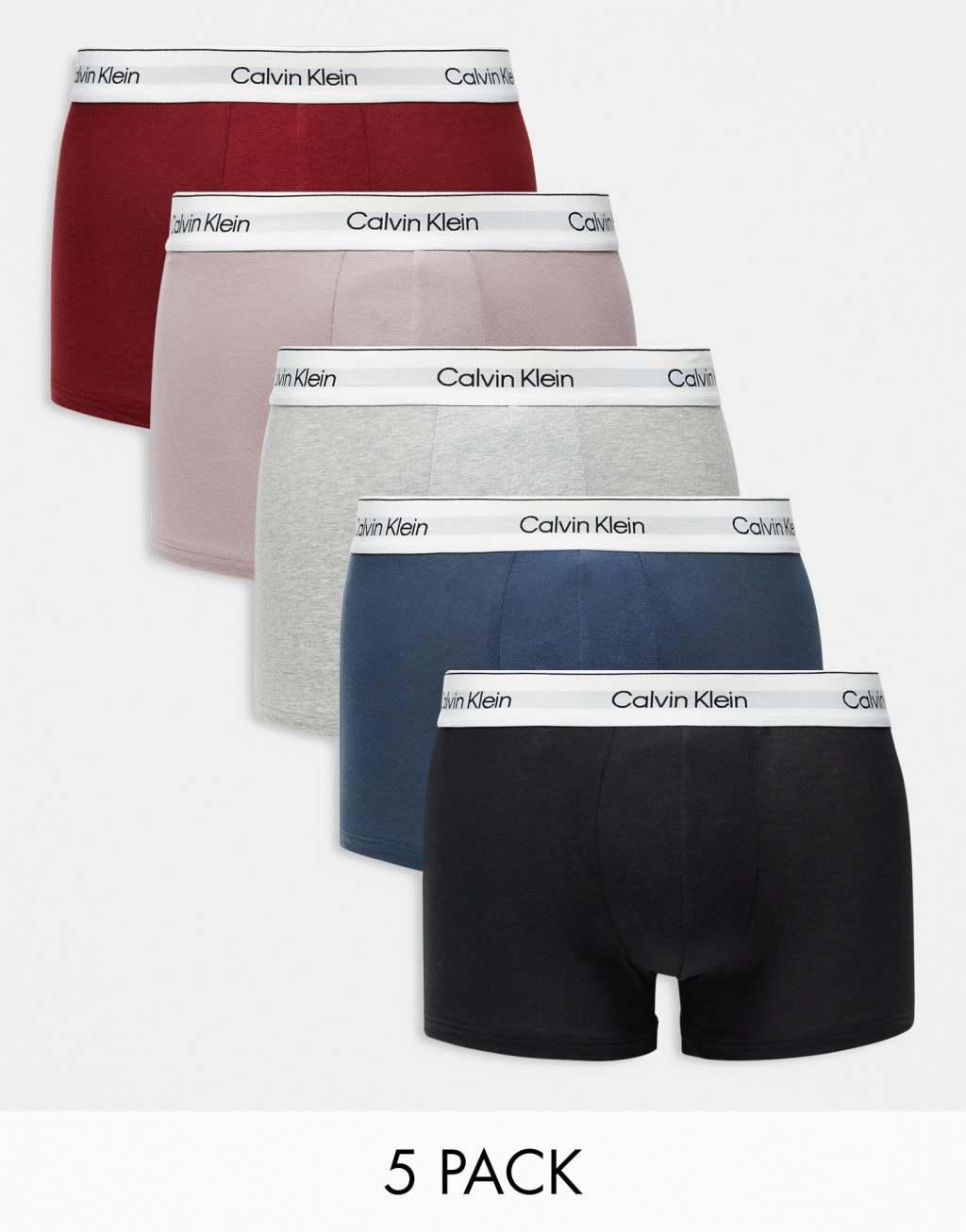 Calvin Klein Modern Cotton 5 pack briefs in multi Product Image