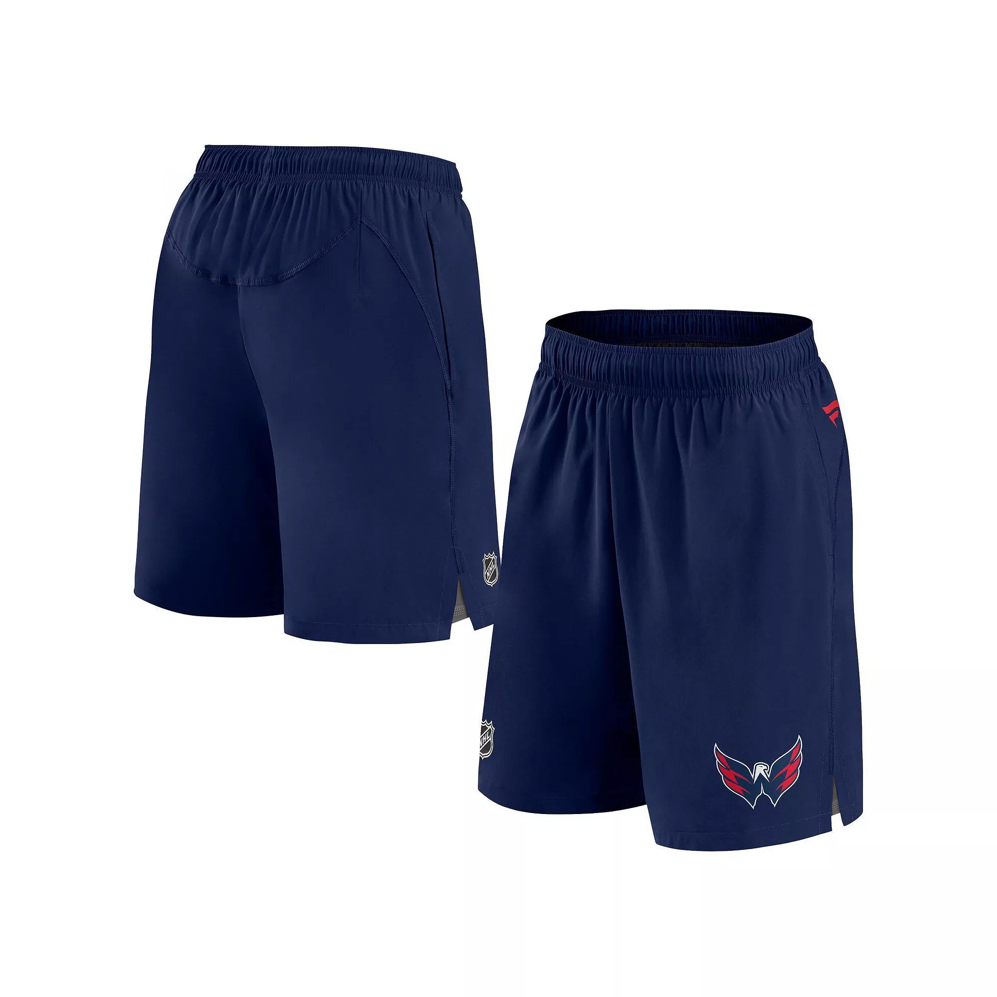 Men's Fanatics Branded Navy Washington Capitals Authentic Pro Rink Shorts, Size: Medium, Blue Product Image
