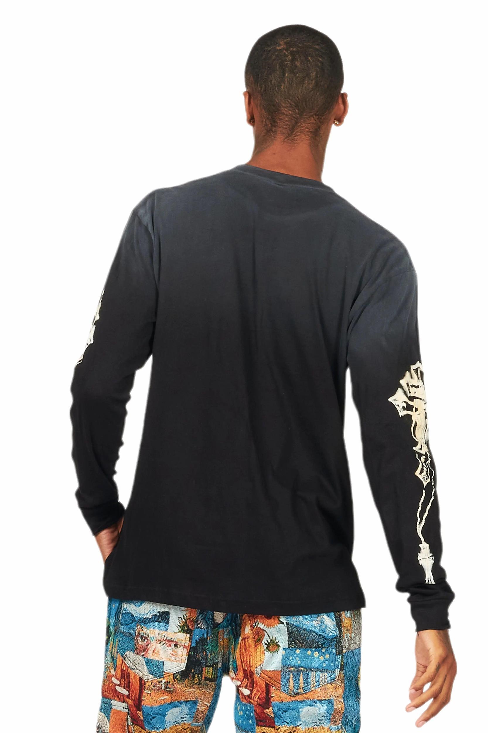 Danby Black Long Sleeve Graphic T-Shirt Male Product Image