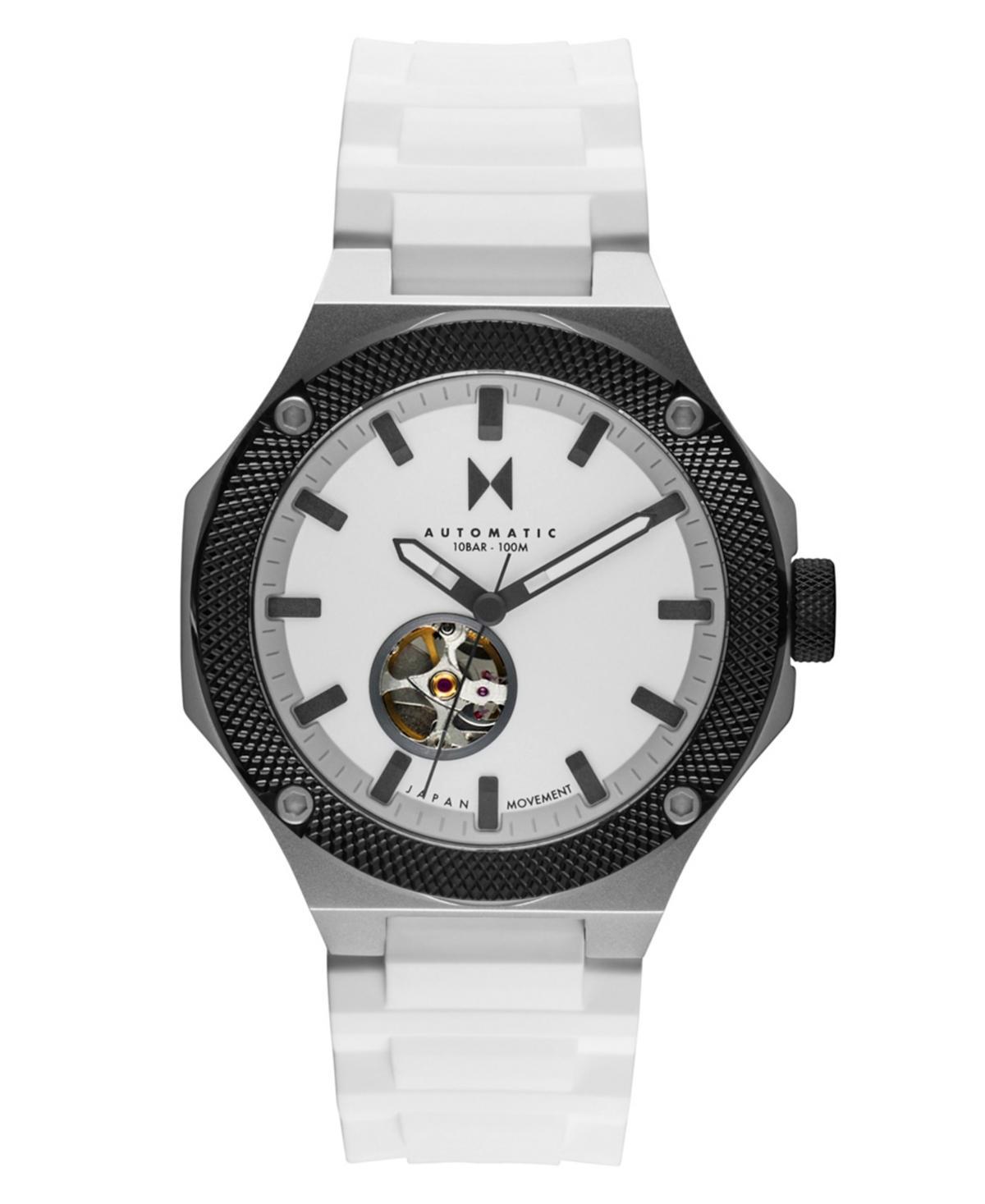 MVMT Mens Raptor Automatic White Silicone Strap 64mm Watch Product Image