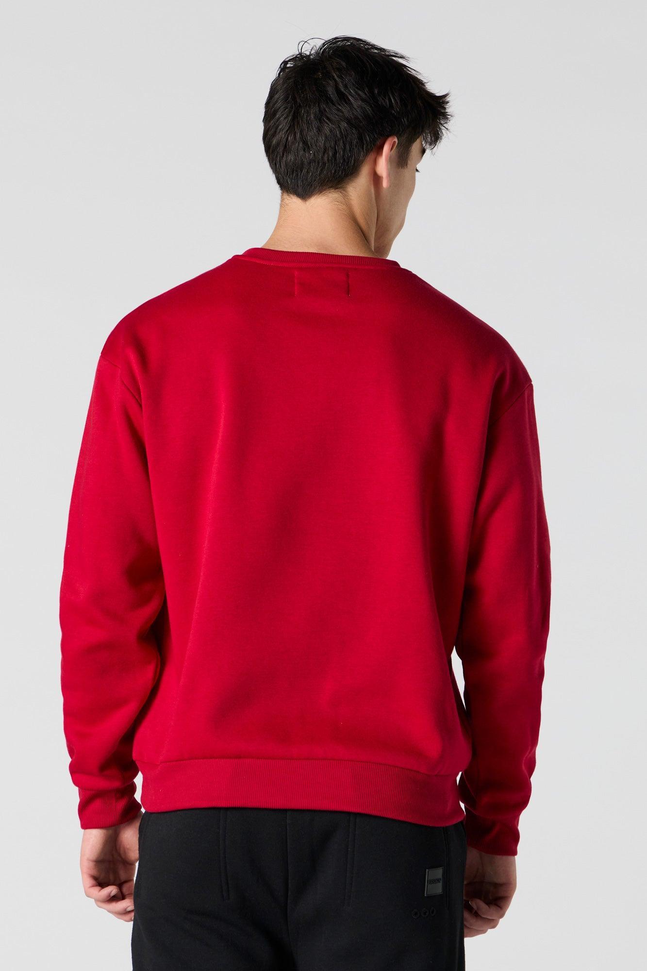 Solid Fleece Sweatshirt Male Product Image
