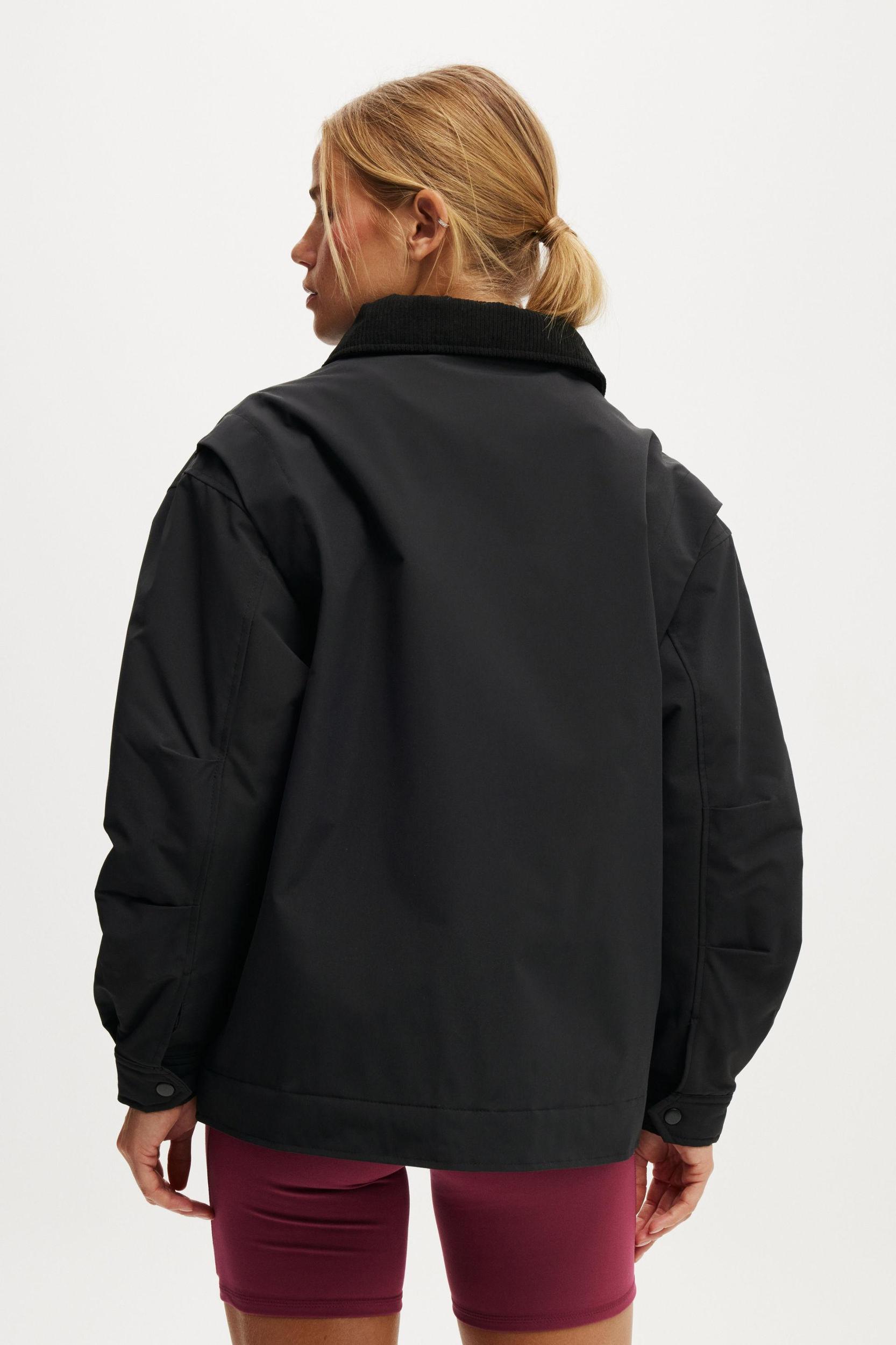 Contrast Collar Oversized Jacket Product Image