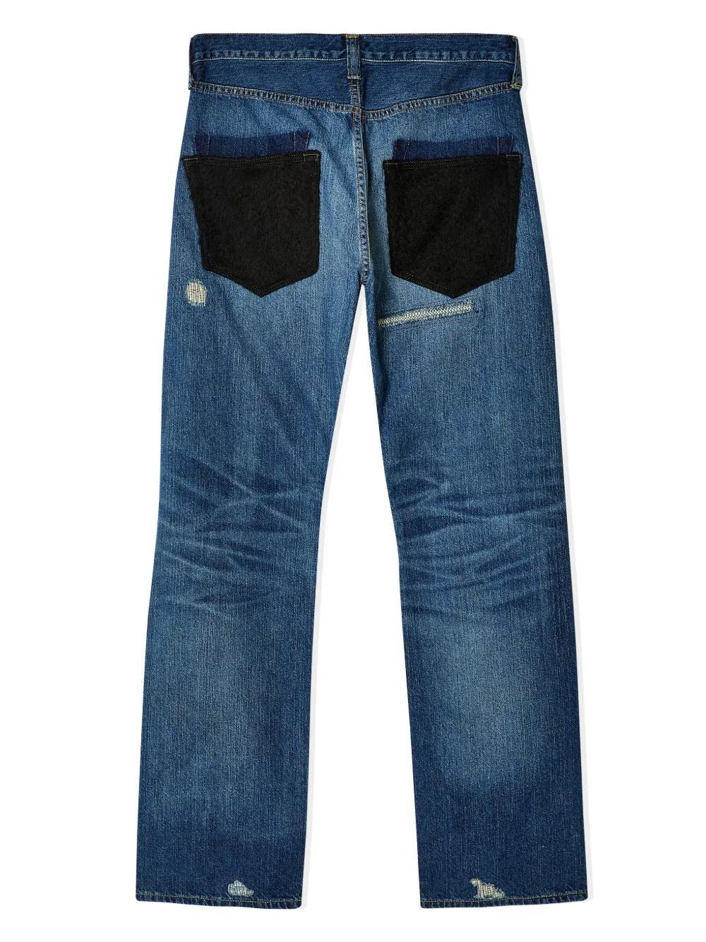 JUNYA WATANABE Indigo Distressed Jeans In 1 - Indigo Product Image
