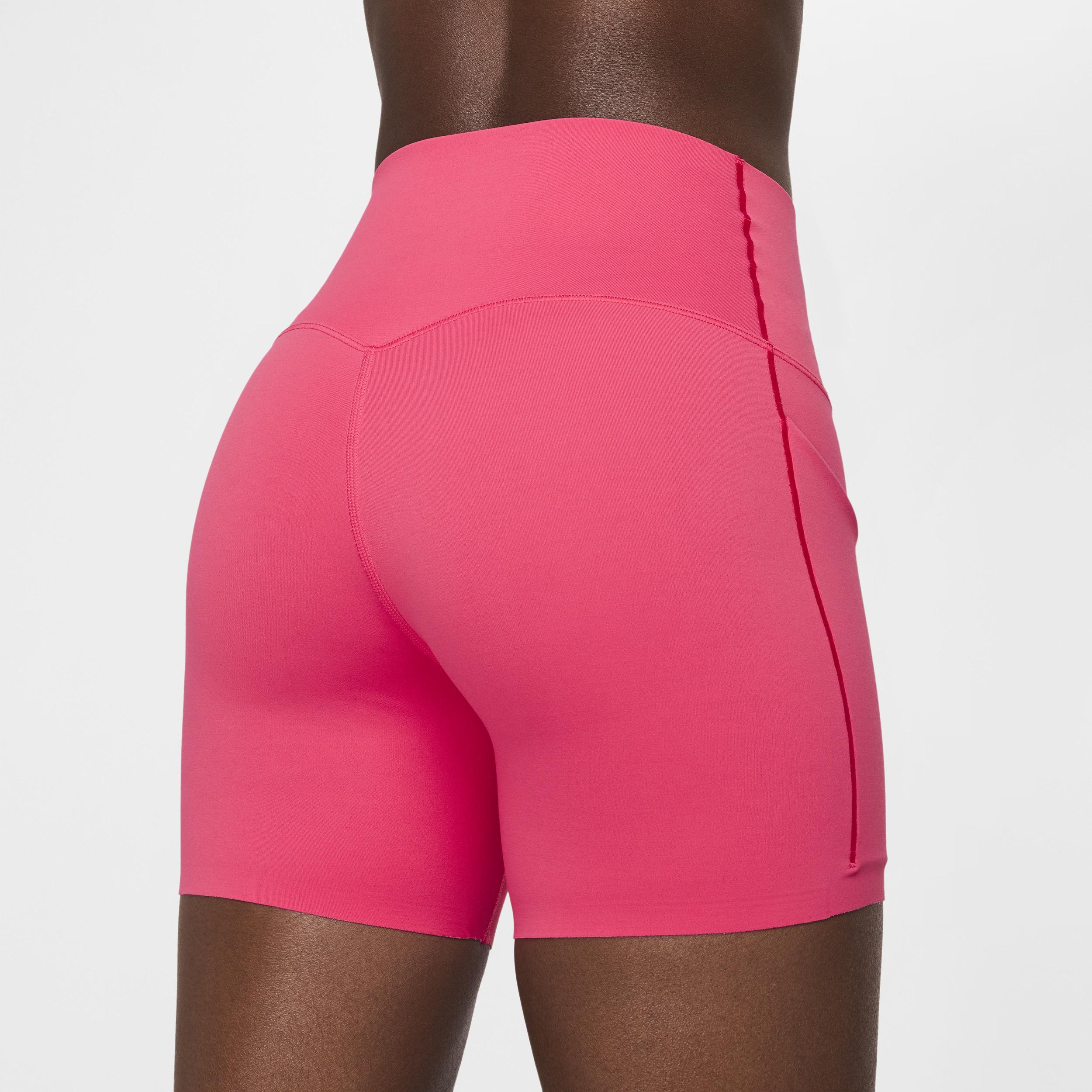 Nike Women's Universa Medium-Support High-Waisted 5" Biker Shorts with Pockets Product Image