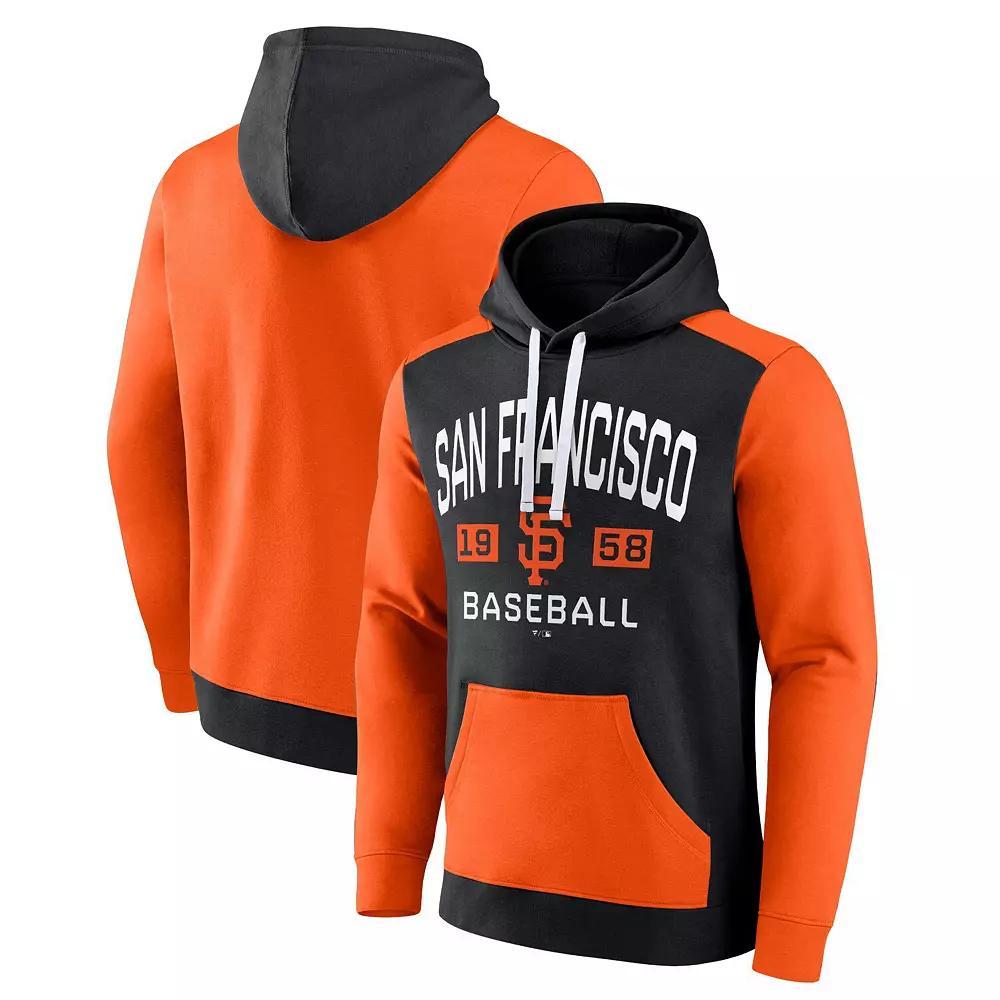Men's Fanatics Branded Black/Orange San Francisco Giants Chip In Pullover Hoodie, Size: Medium Product Image