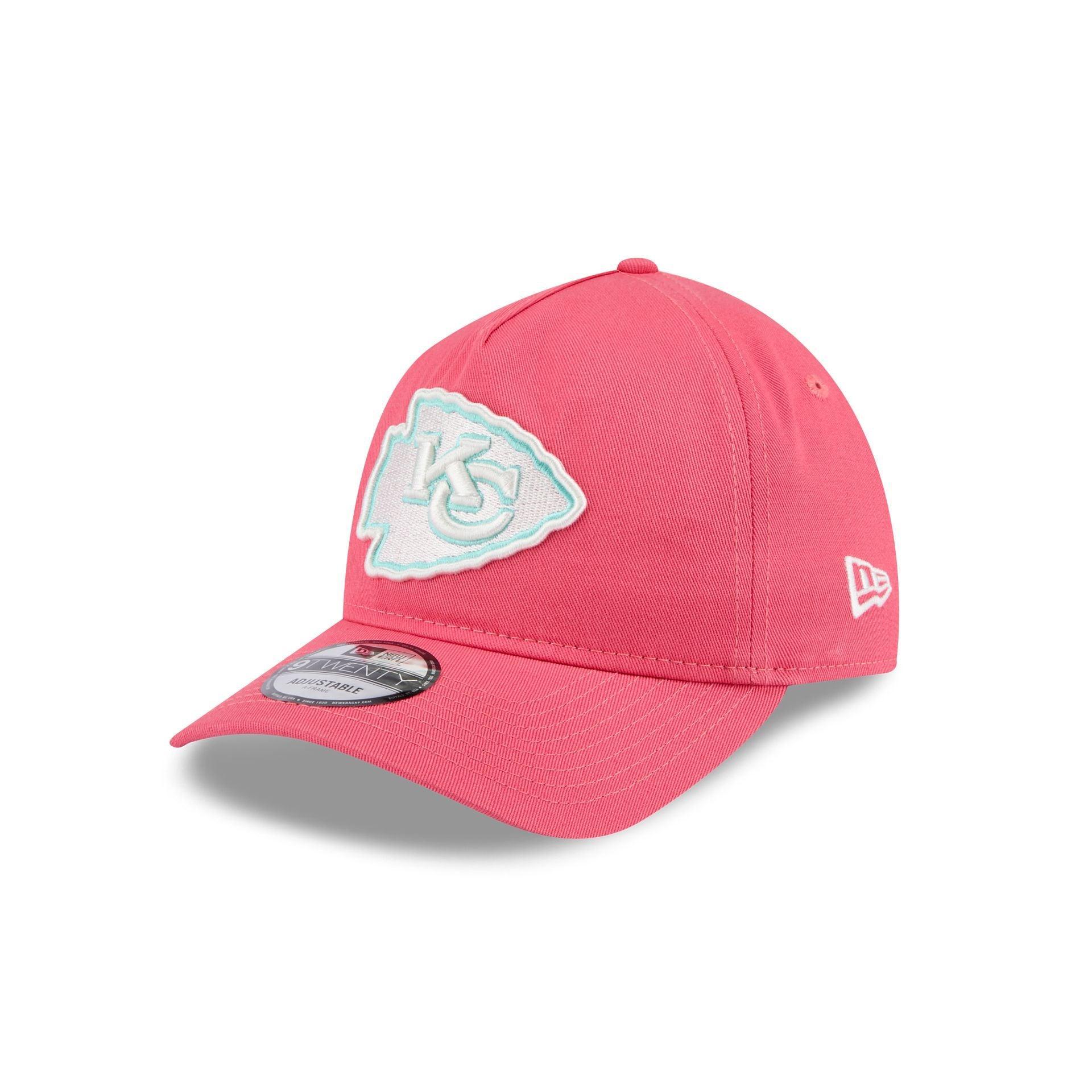 Kansas City Chiefs Coral 9TWENTY A-Frame Adjustable Hat Male Product Image