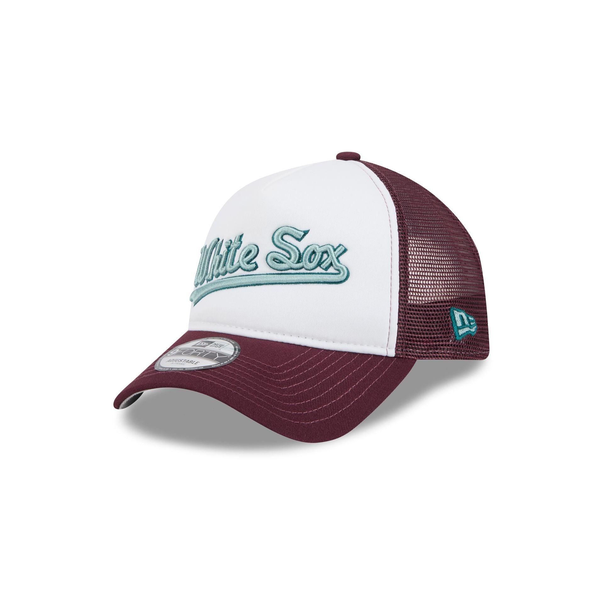 Chicago White Sox Optic White 9FORTY A-Frame Snapback Hat Male Product Image