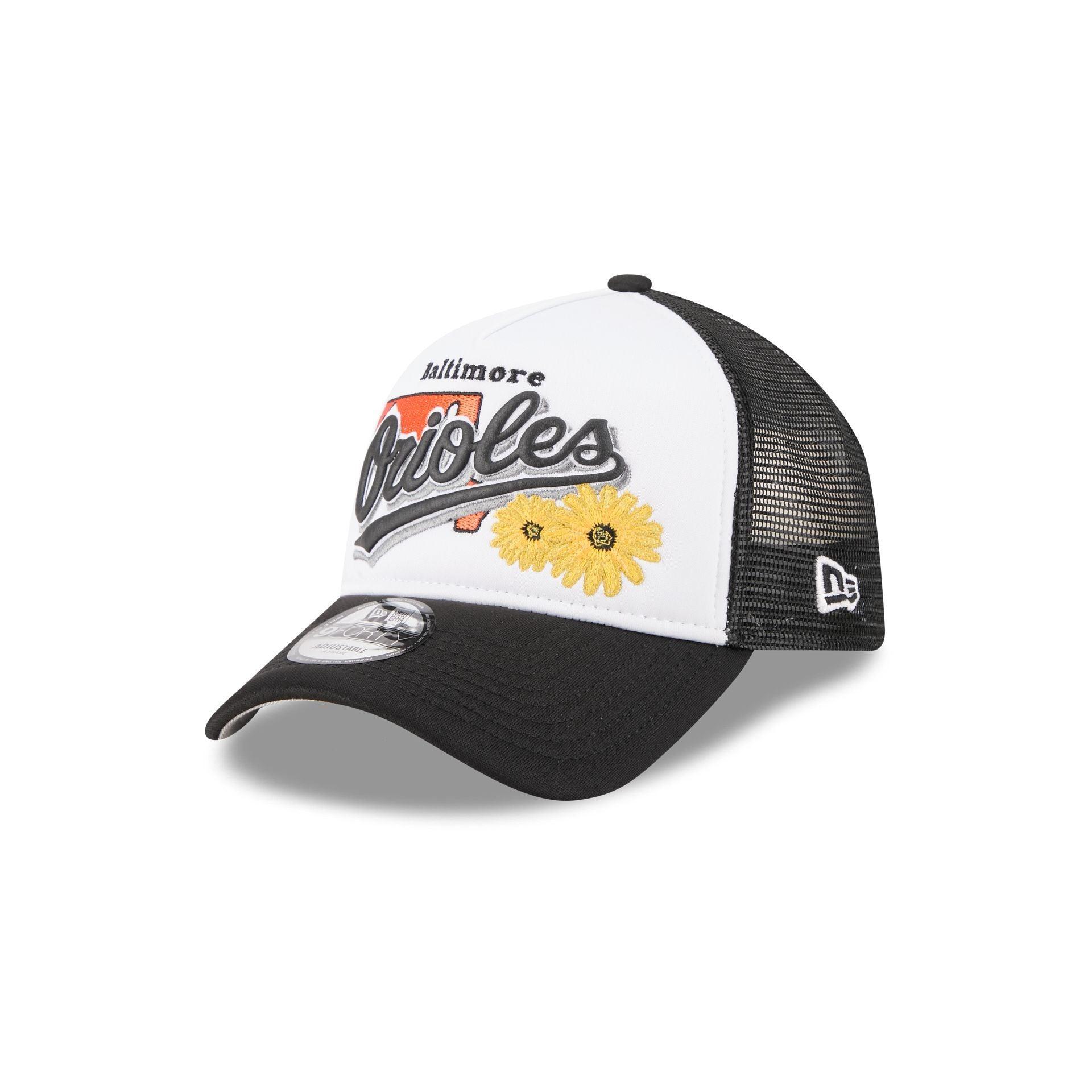 Baltimore Orioles State Flower 9FORTY A-Frame Trucker Hat Male Product Image