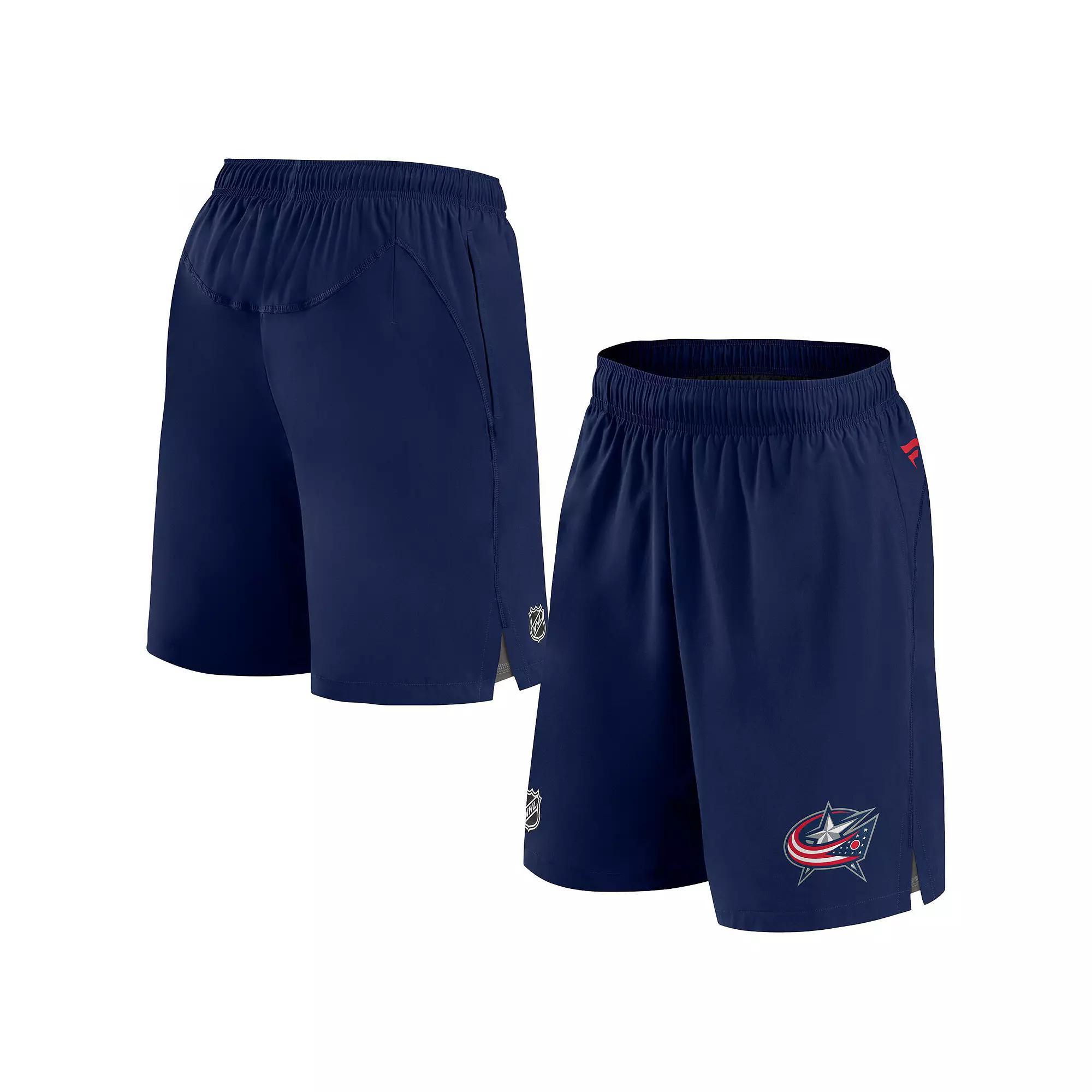 Men's Fanatics Branded Navy St. Louis Blues Authentic Pro Rink Shorts, Size: Medium Product Image