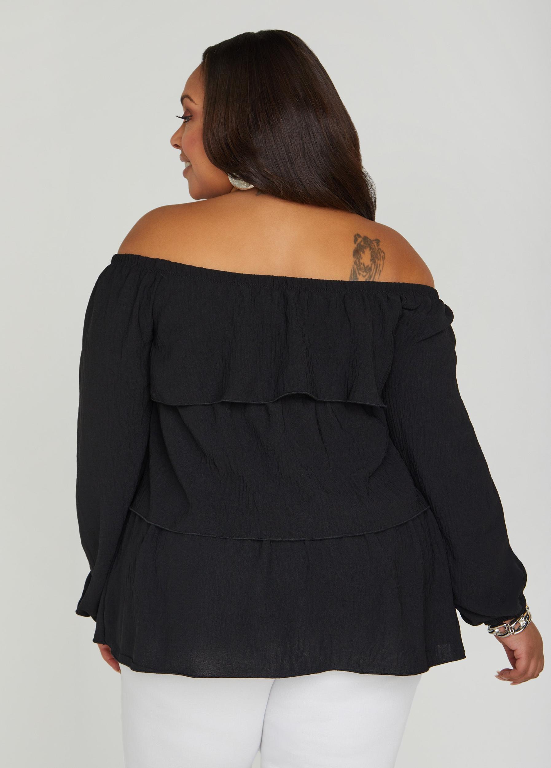 Tiered Off The Shoulder Blouse Product Image