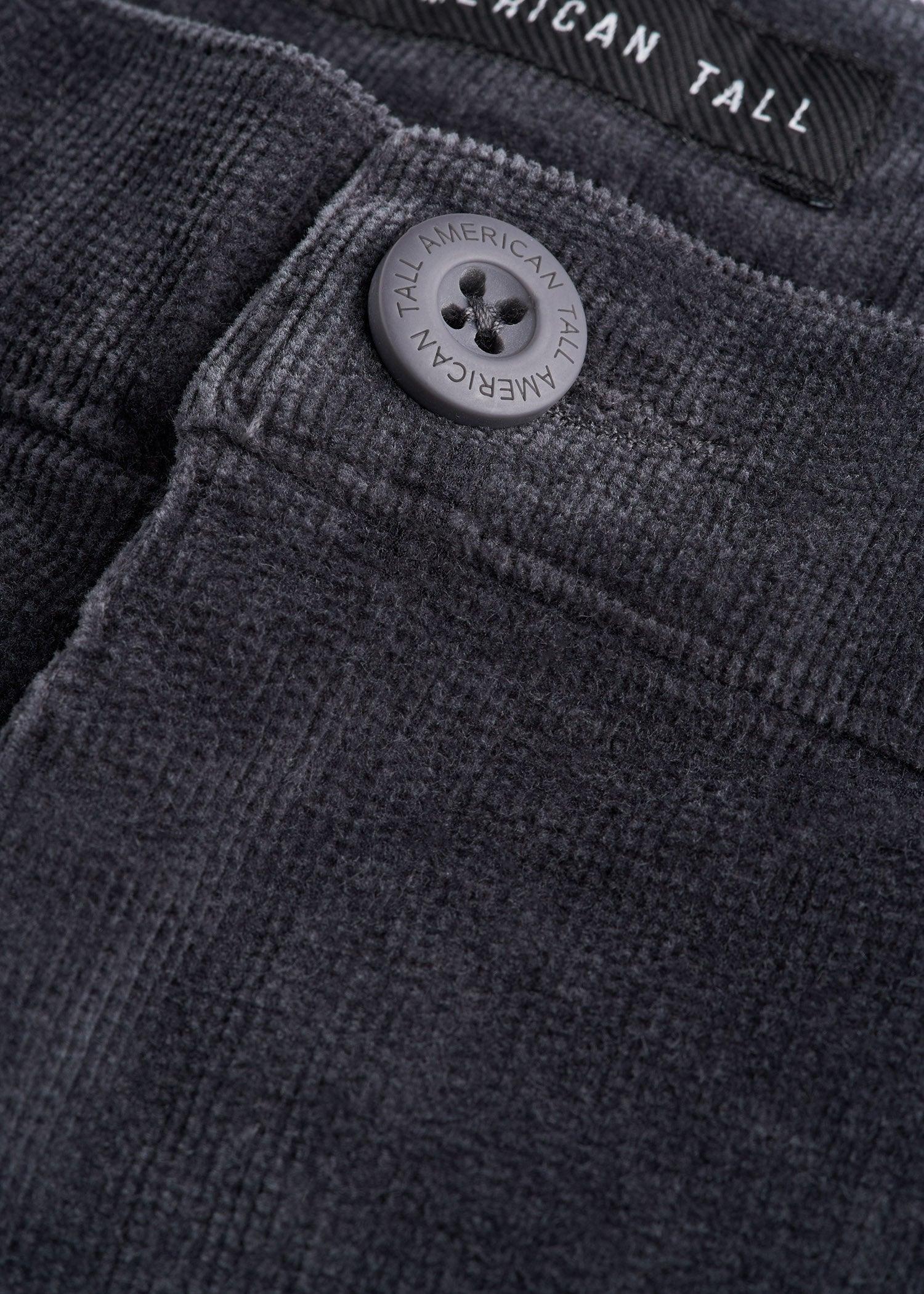 STRAIGHT-LEG Stretch Corduroy Pants for Tall Men in Iron Grey Product Image