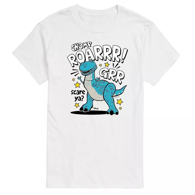 Disney / Pixars Toy Story 4 Mens Rex Scare Ya Graphic Tee Ivory Product Image