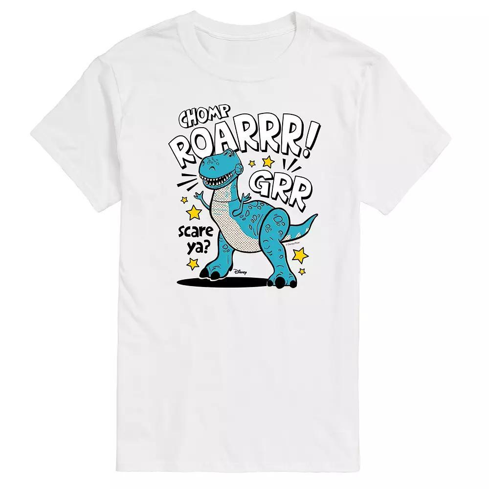 Disney / Pixars Toy Story 4 Mens Rex Scare Ya Graphic Tee Ivory Product Image