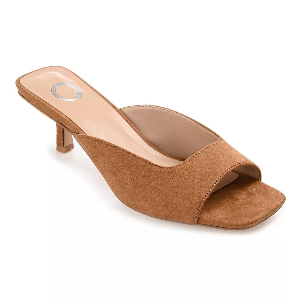 Journee Larna Womens Kitten Sandals Green Product Image