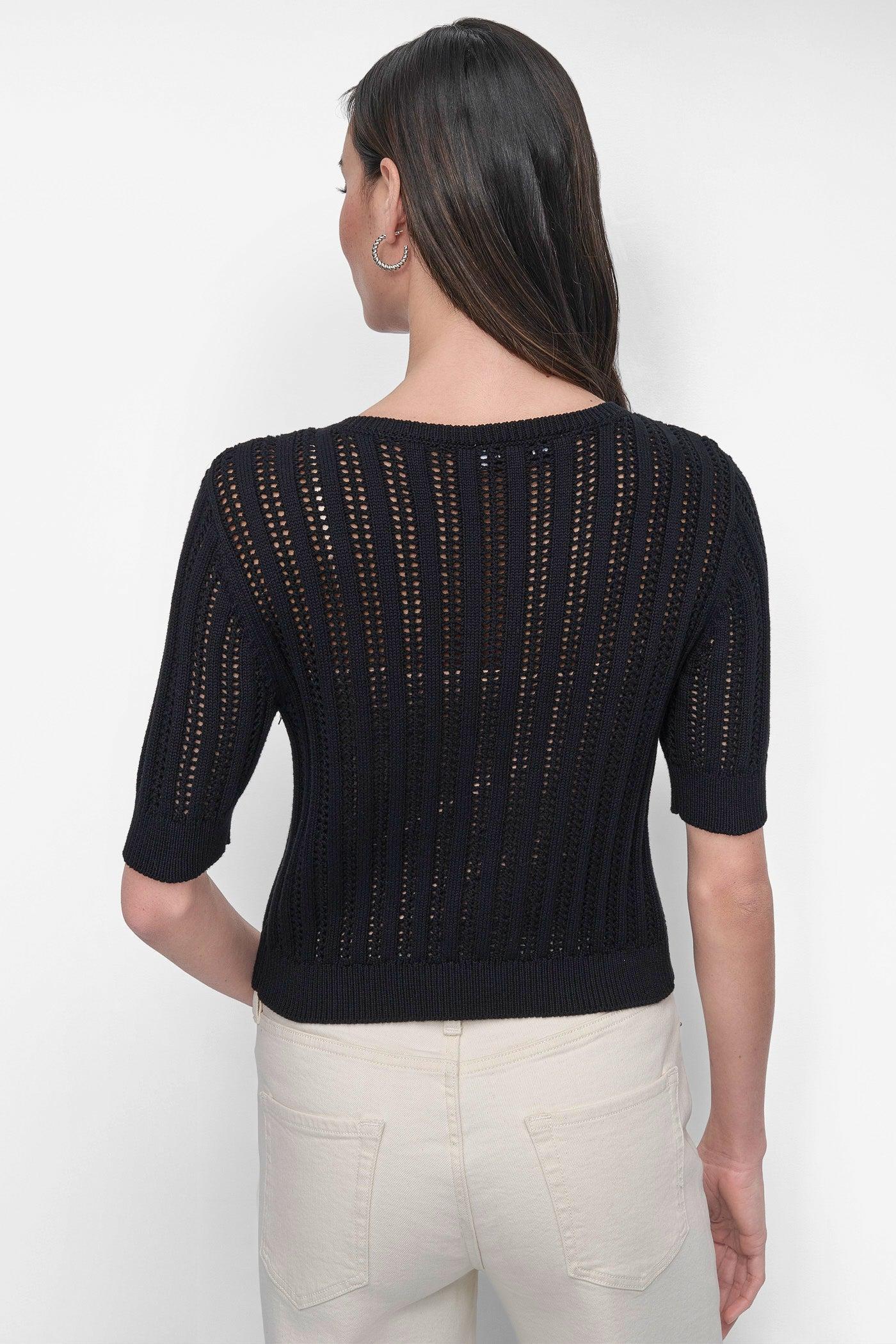 CABLE POINTELLE KNIT CARDIGAN Product Image