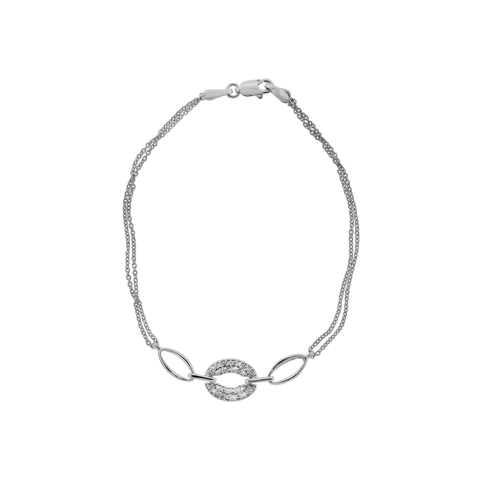 Sterling Silver Diamond Accent Bracelet, Women's, Size: 7.25" Product Image