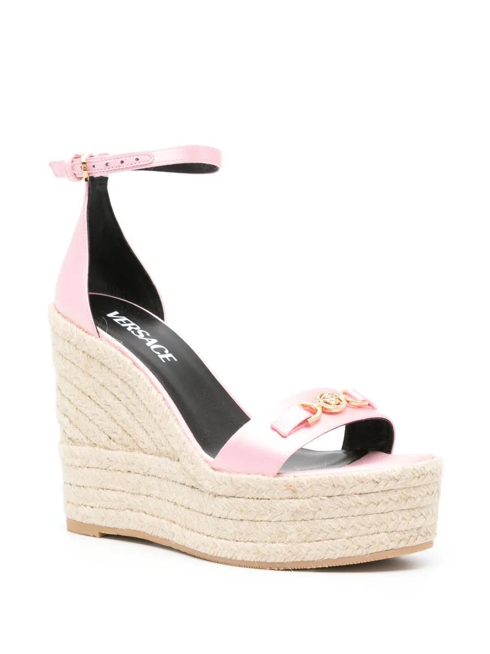 120mm Medusa &apos;95 satin espadrilles Product Image