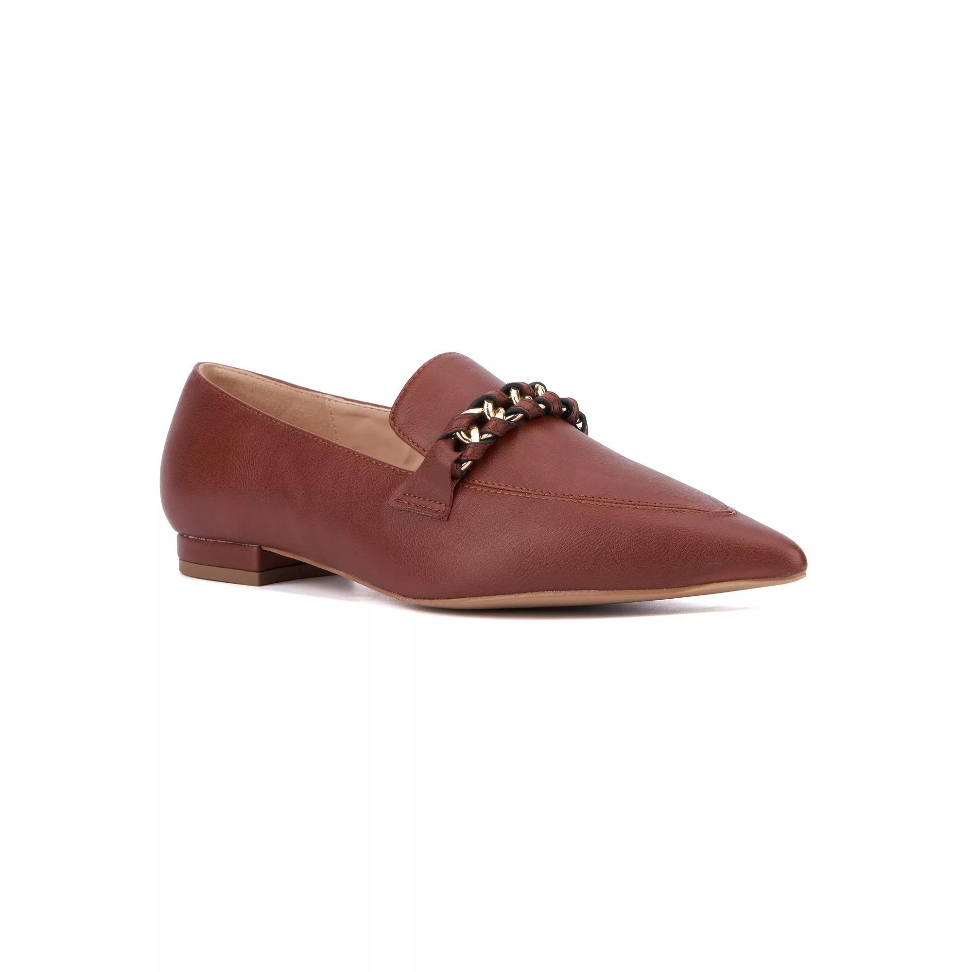 Fashion to Figure Bambina Women's Wide Width Flats, Size: 8 Wide, Red Product Image