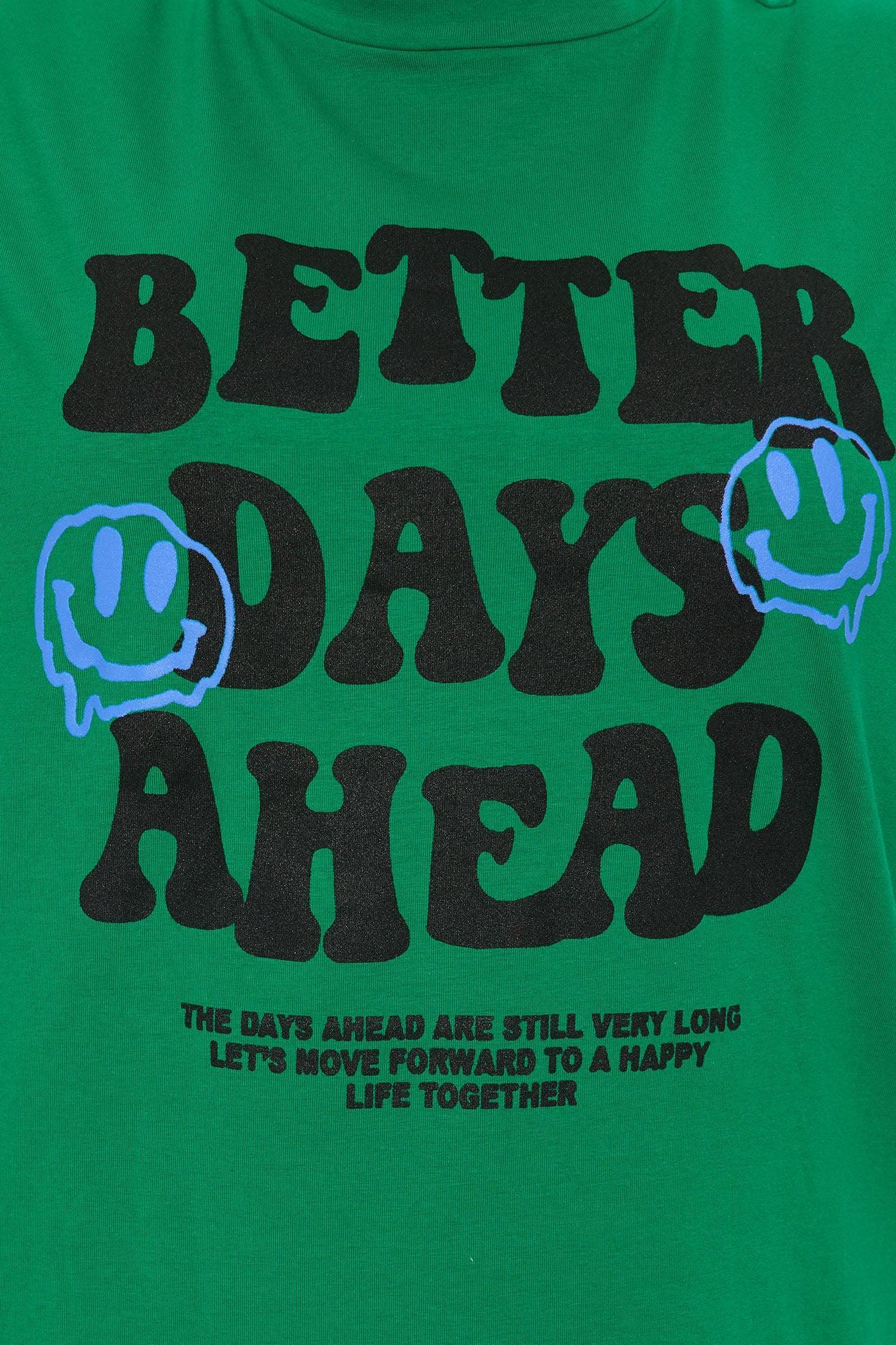 Better Days Ahead Short Set - Kelly Green Product Image