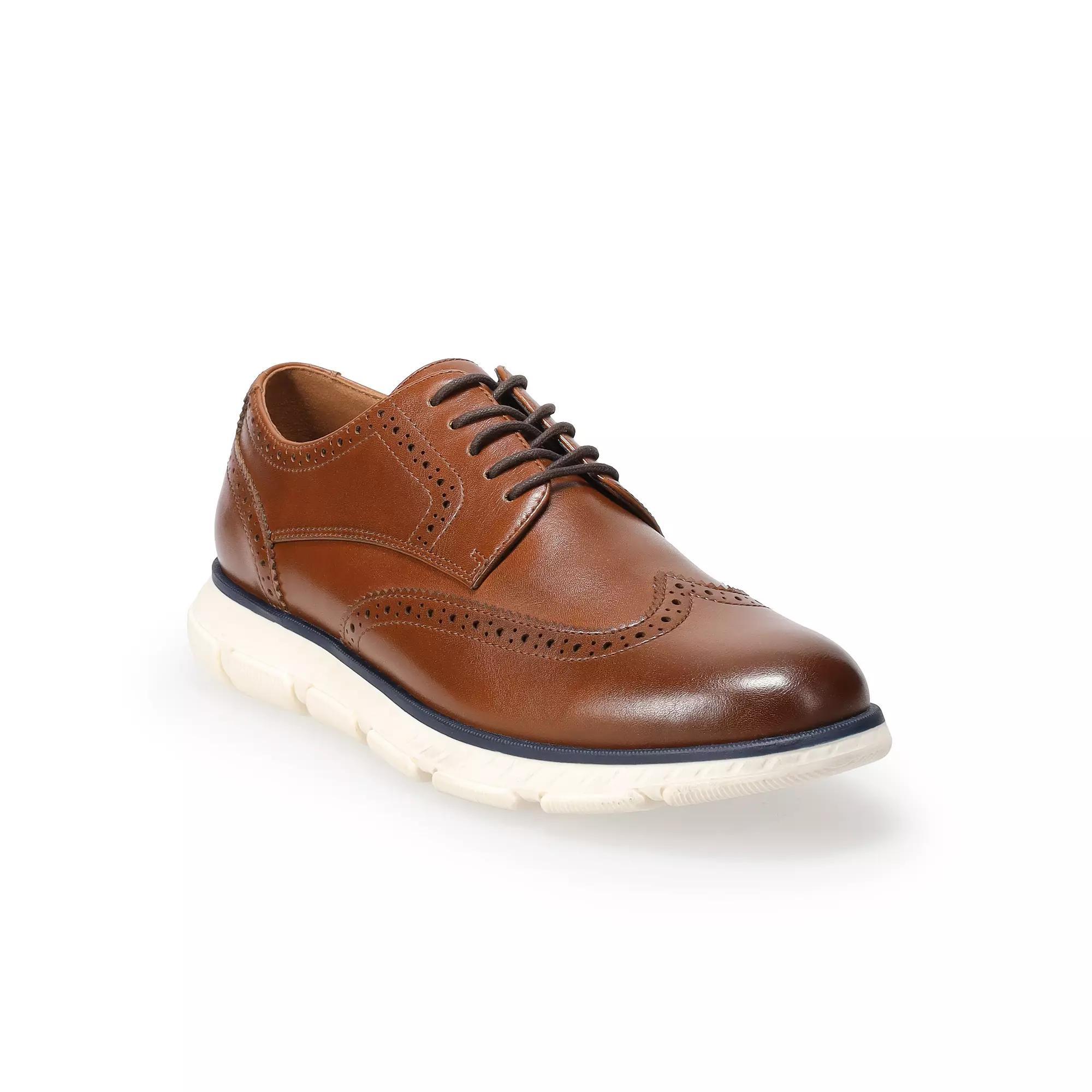 Sonoma Goods For Life Morantt Mens Wingtip Dress Sneakers Red Product Image