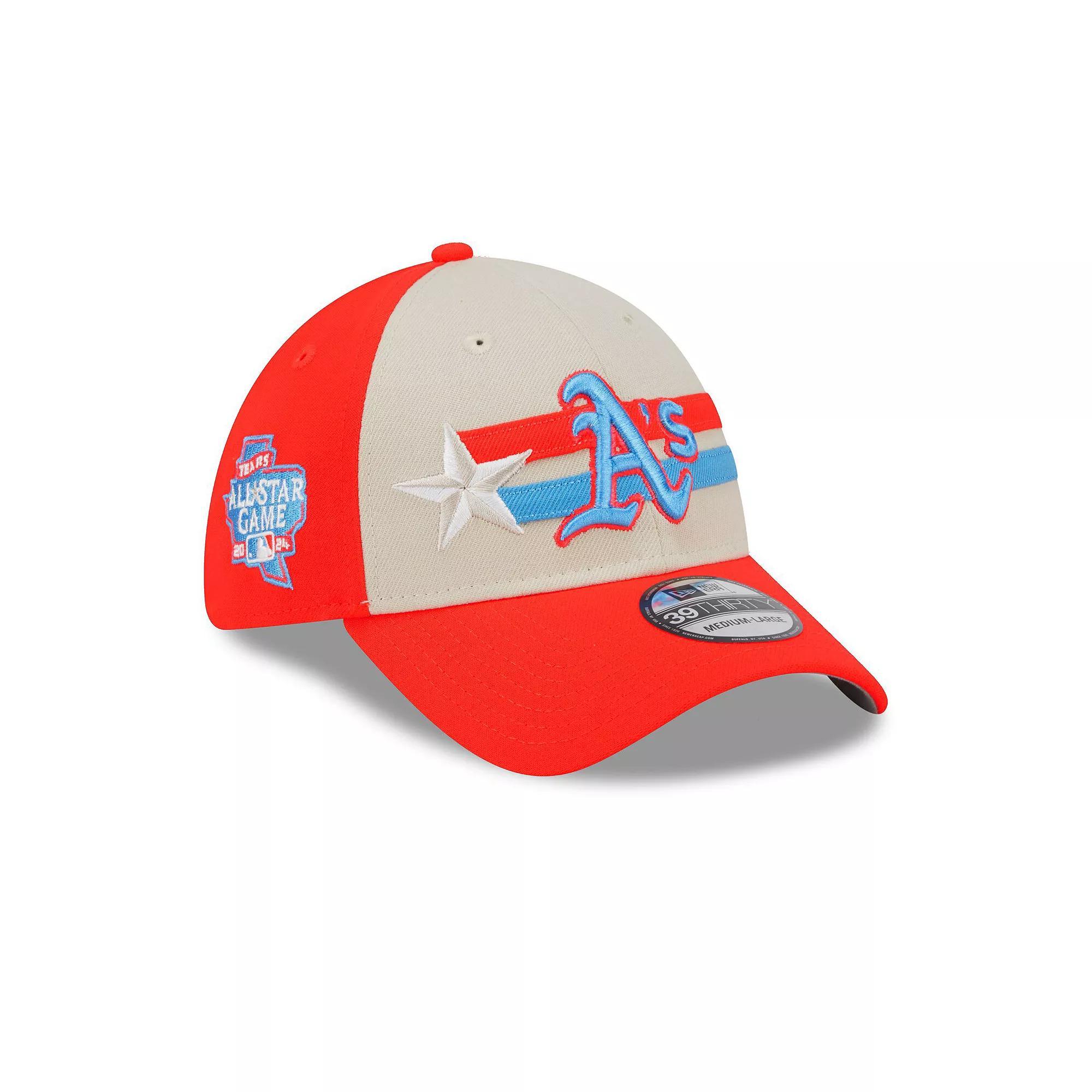 Men's New Era  Cream Oakland Athletics 2024 MLB All-Star Game  39THIRTY Flex Hat, Size: Large/XL, Team Product Image