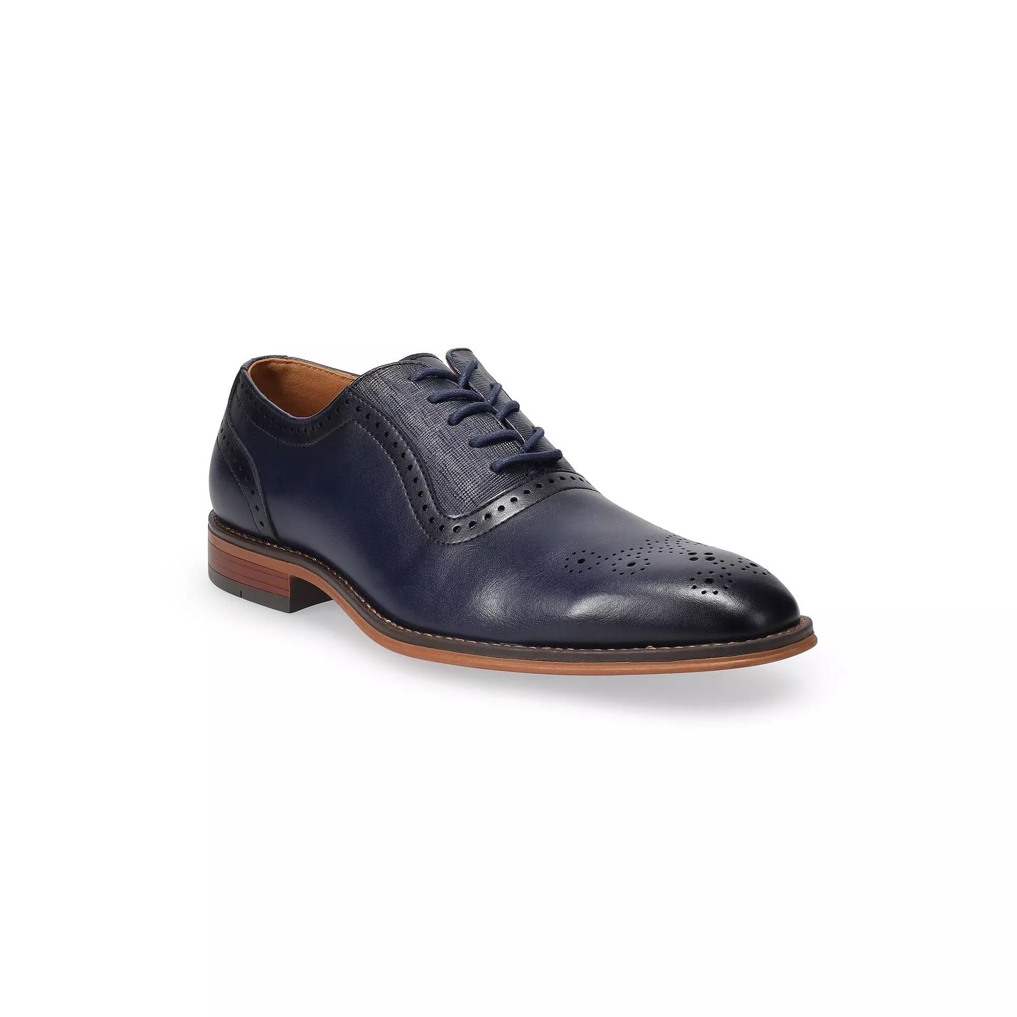 Apt. 9® Paulo Brogue Men's Dress Shoes, Size: 12, Blue Product Image