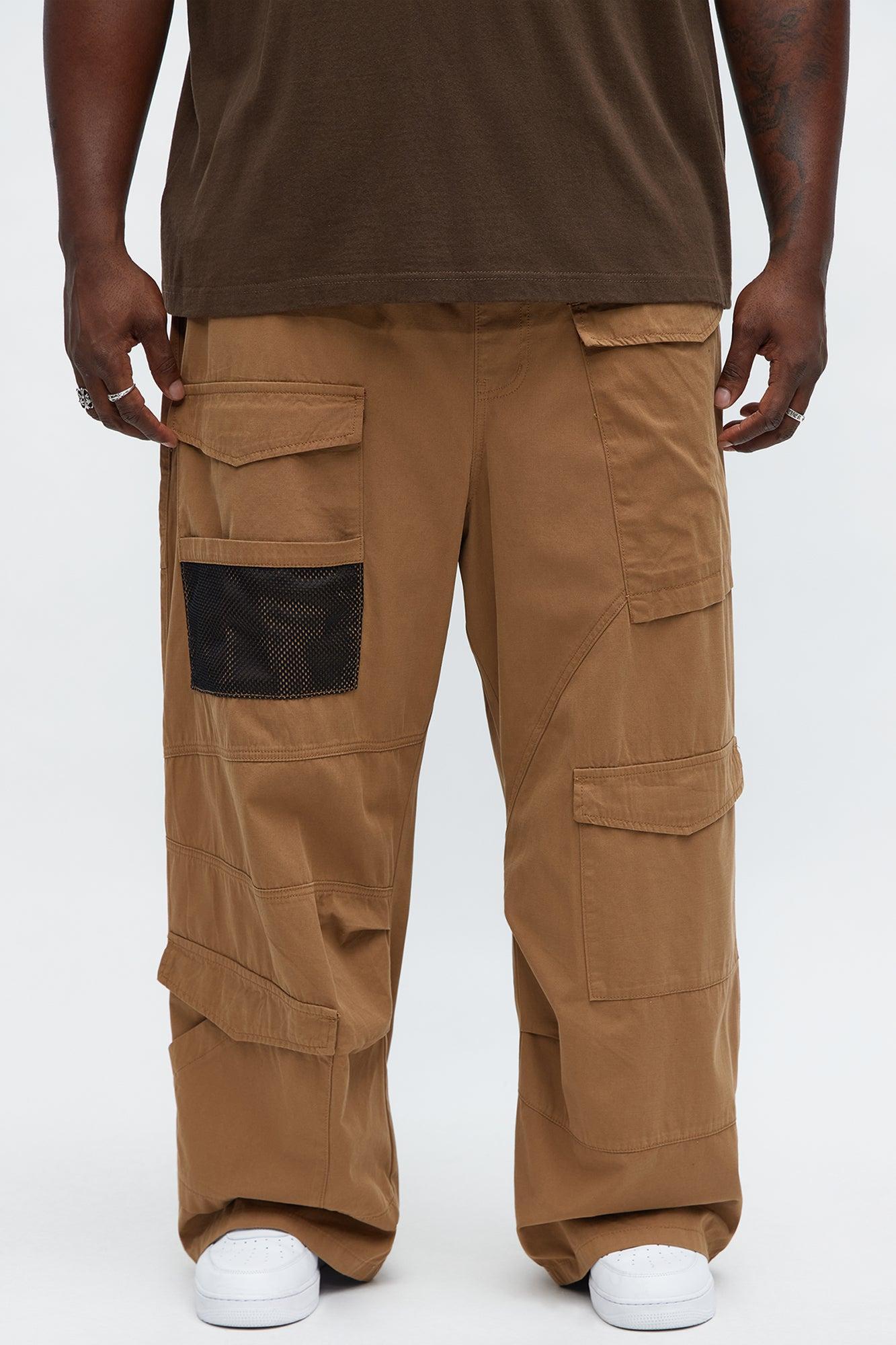 Baggy Lester Cargo Pants - Brown Product Image