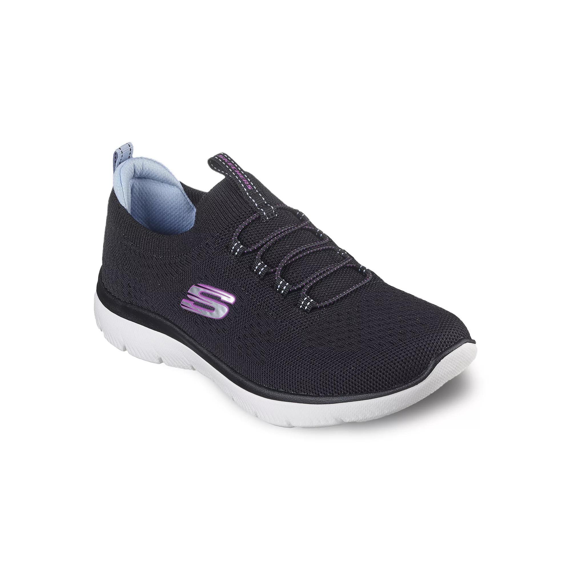Skechers® Summits Women's Sneakers, Size: 5 Wide, Black Team Product Image