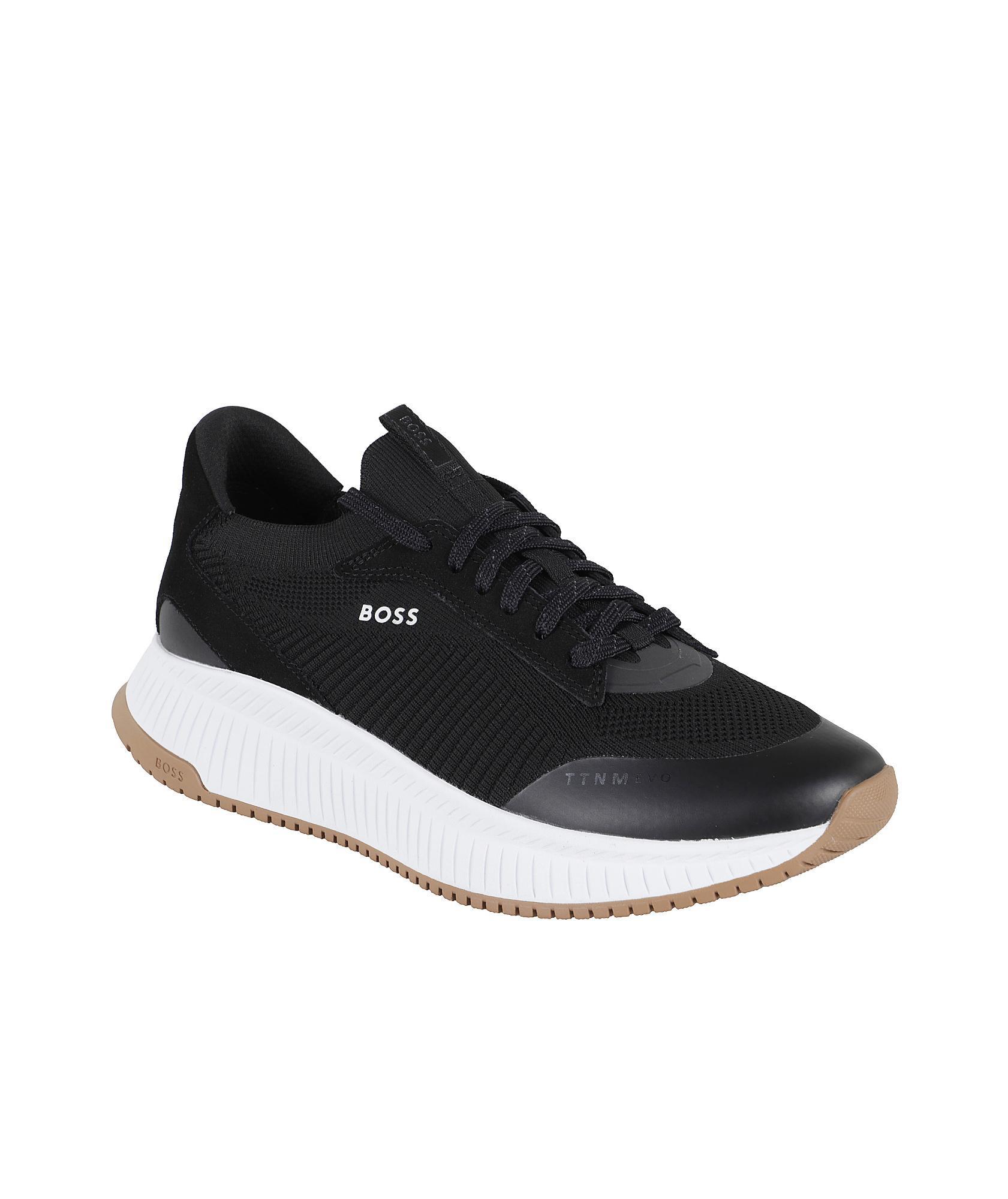 HUGO BOSS Laced Sneakers In Black Product Image