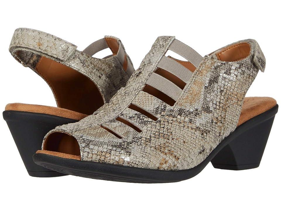 Comfortiva Faye (Light Grey Rockafeller Snake Print) Women's 1-2 inch heel Shoes Product Image